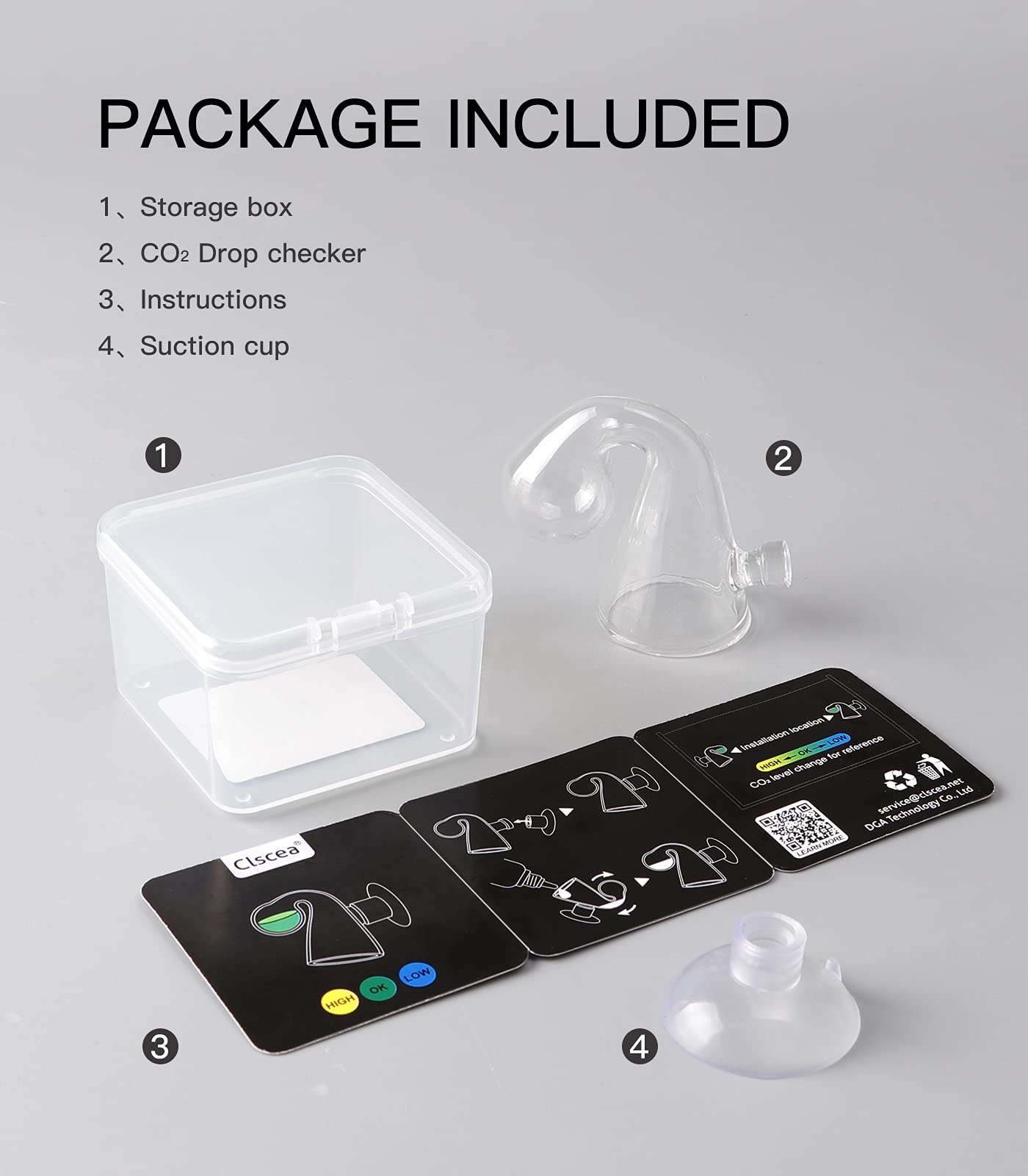Clscea Aquatic Co2 Glass Drop Checker Without Solution