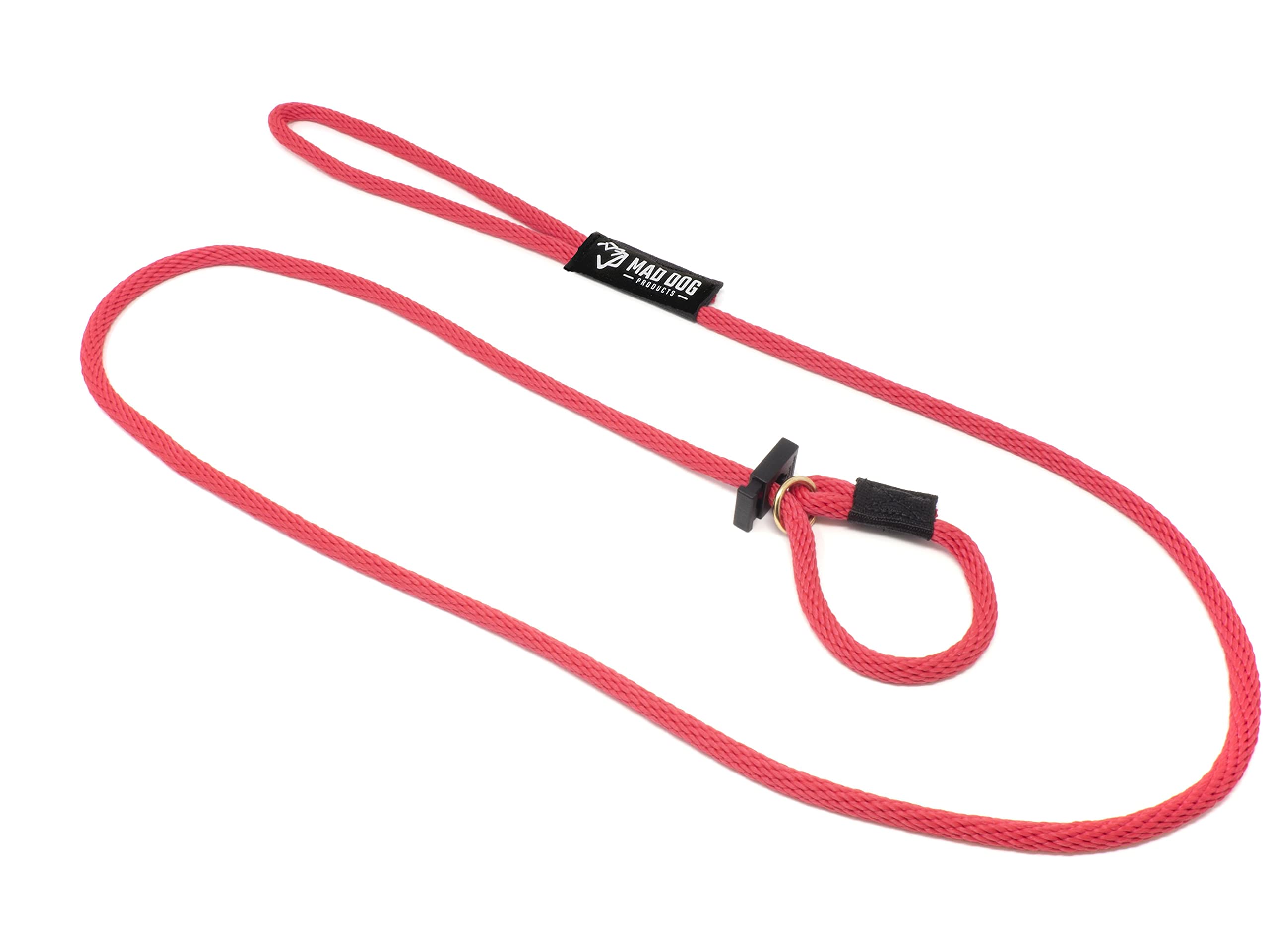 Mad Dog Products English Slip Dog Lead | 1/2 Inch X 6 Feet | Red