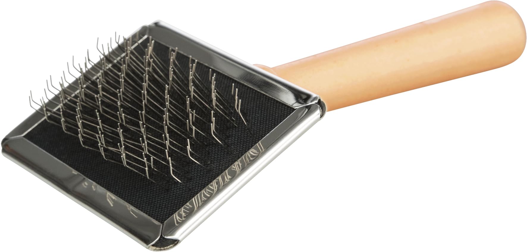 Trixie Slicker Brush Cleaner For Pets With Wooden Handle And Extra Soft Wire Bristles, Keep PetS Fur Tangle Free And Clean, Gent