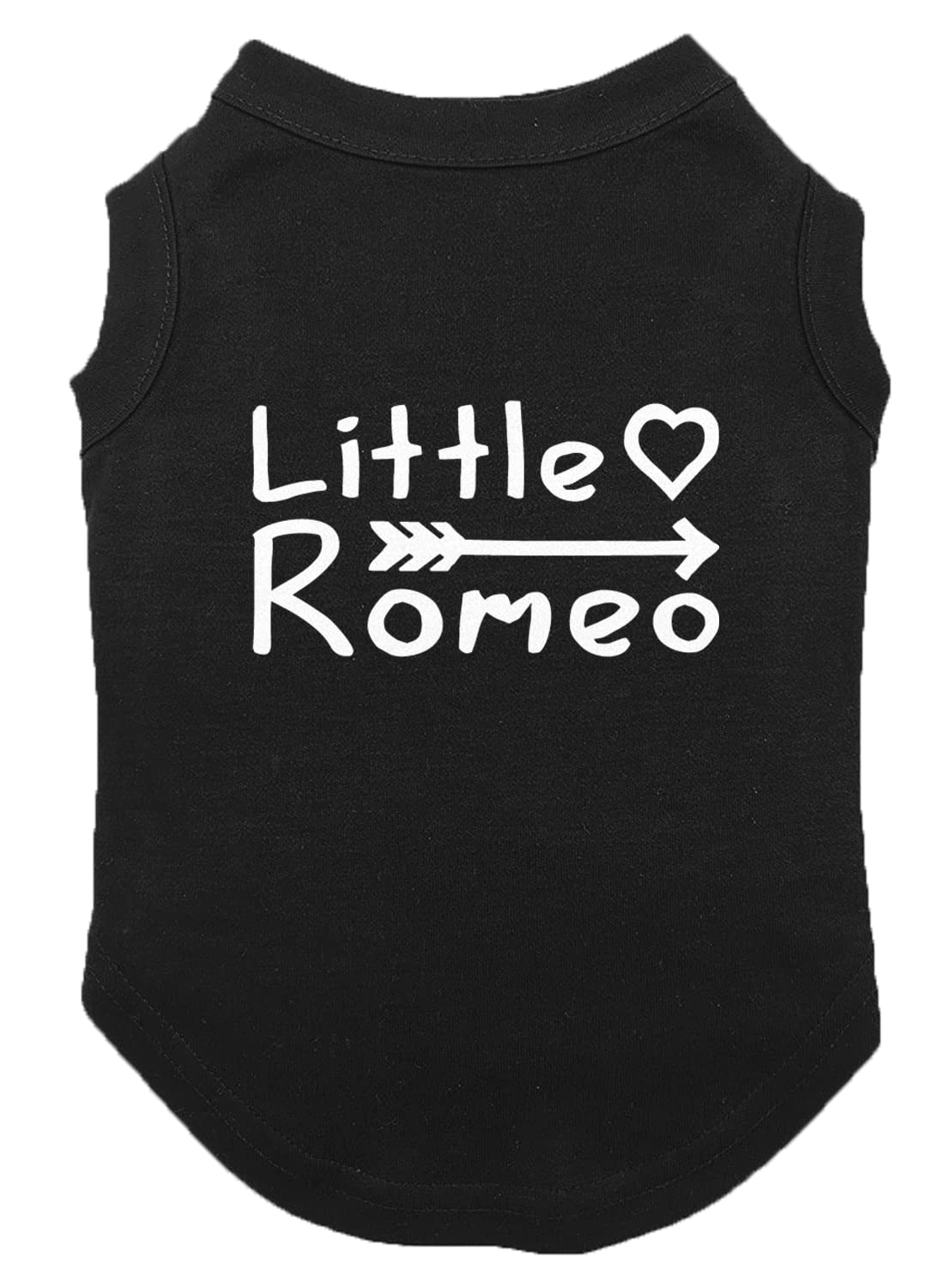 Little Romeo - Stud Handsome Cute Juliet Love Dog Shirt (Black, X-Small)