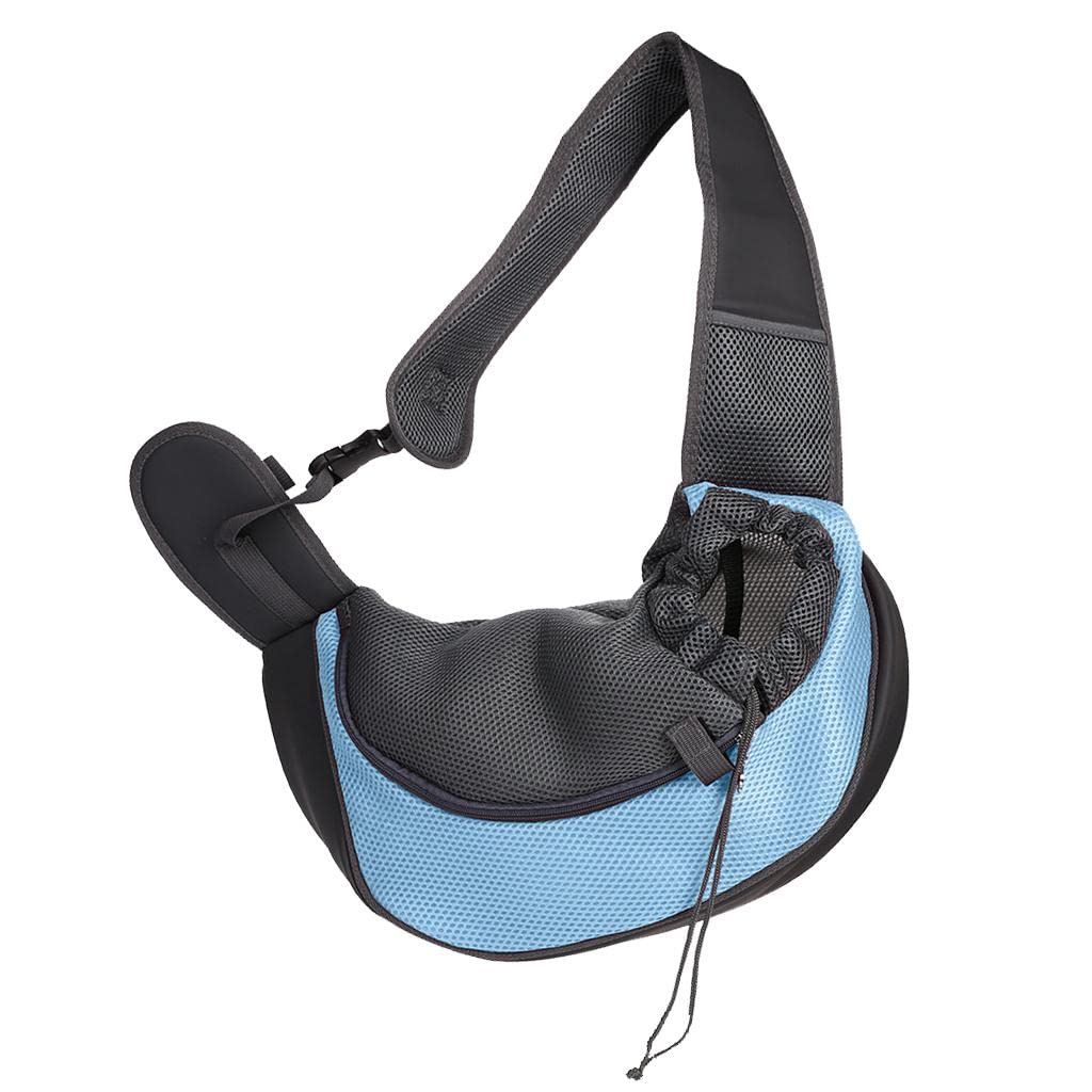 CALANDIS Pet Dog Cat Carry Carrier Outdoor Travel Single Shoulder Bag Sling SkyBlue L | Carriers & Totes | Dog Supplies