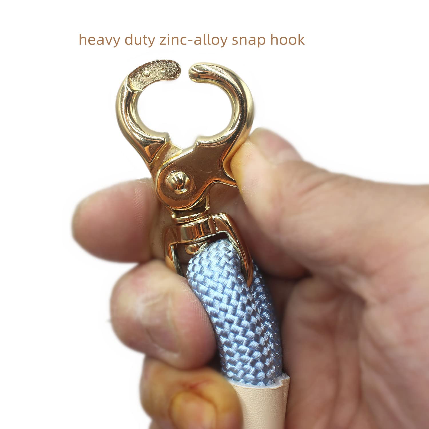 Lucpawz Lobster Snap Pet Leash 5Ft, Special Strong Nylon Rope Dog Leash, Solid Color Rope Dog Lead For All Breeds(Purple,5Ft*10M