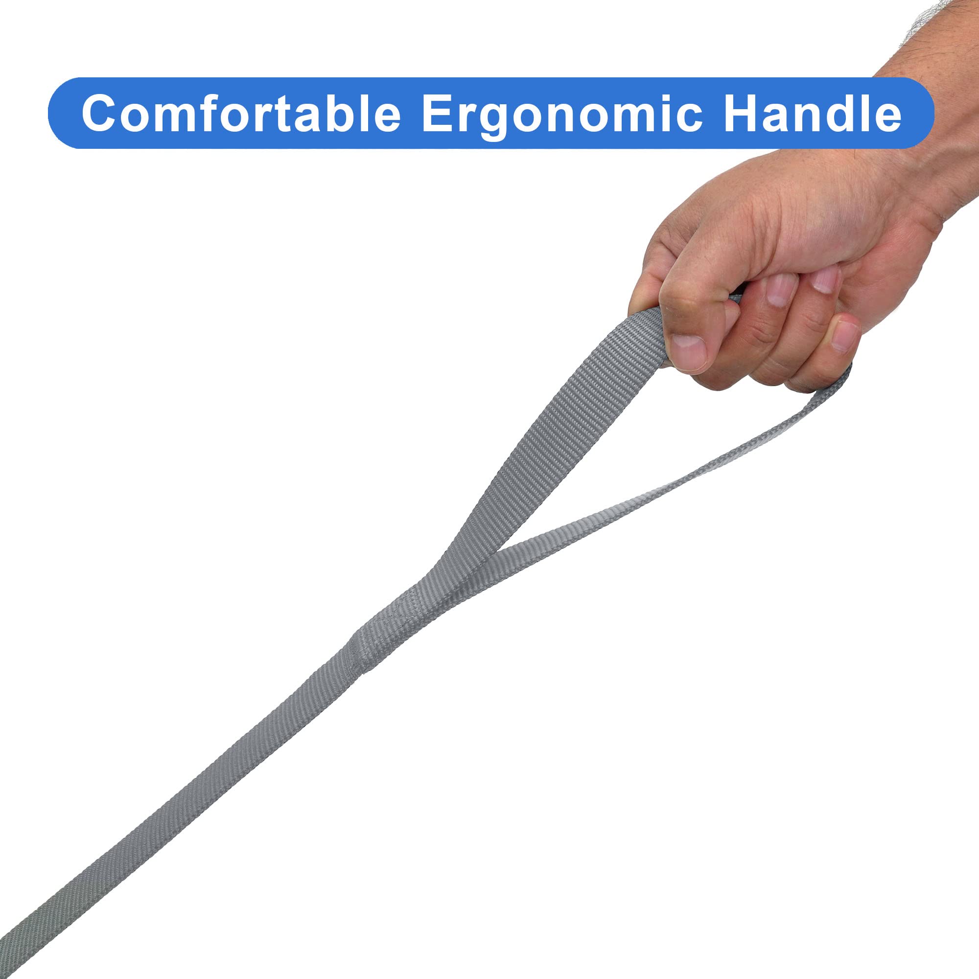 Pawtitas 6 Ft Comfortable Leash For Puppy Training - Extra Small To Small Sizes, Grey
