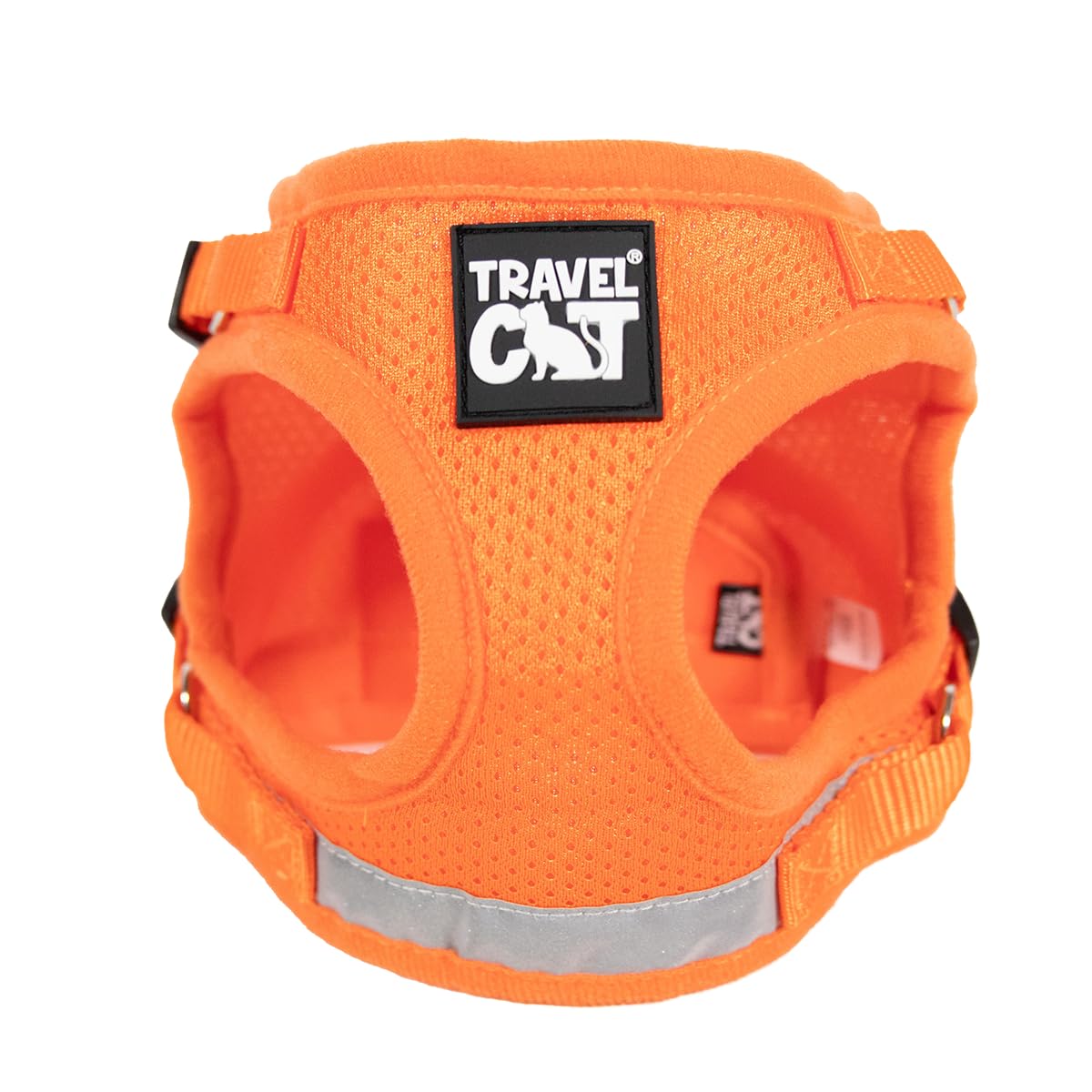 Travel Cat Harness And Leash Set - Adjustable Soft Mesh Vest Harnesses With Reflective Strap - Snug Fit Harness For Cats, Kitten For Outdoor Walking, Orange, Extra Small (Chest 9.5-11.8 Inch)