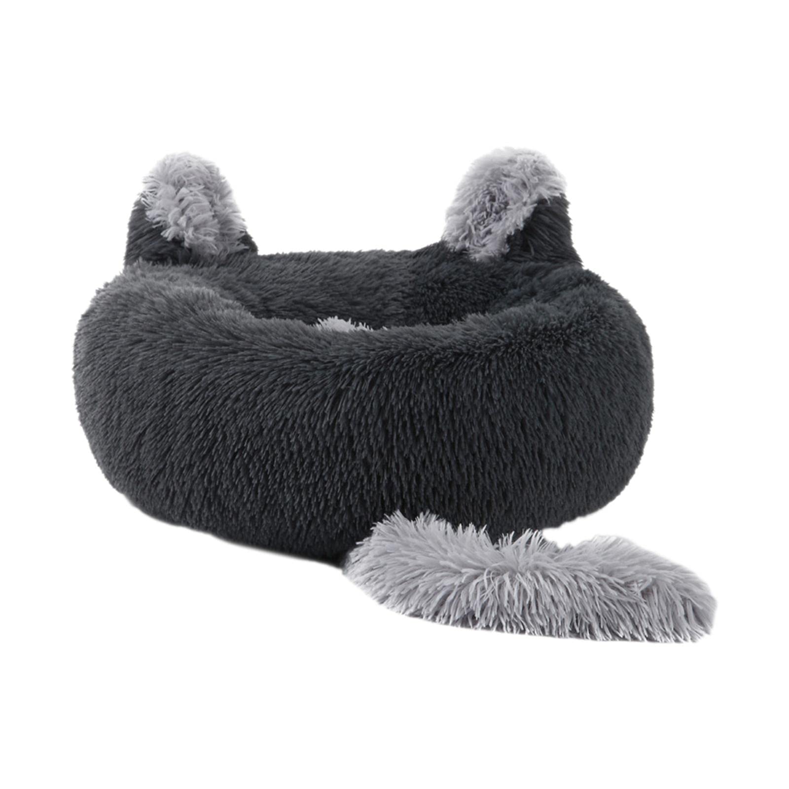 MERISHOPP Round Pet Blanket Dog Bed Soft Cats Warm House for Kitty Small Medium Dog Gray 70cm Dogs | Cats | Puppy | pet | Rabbit