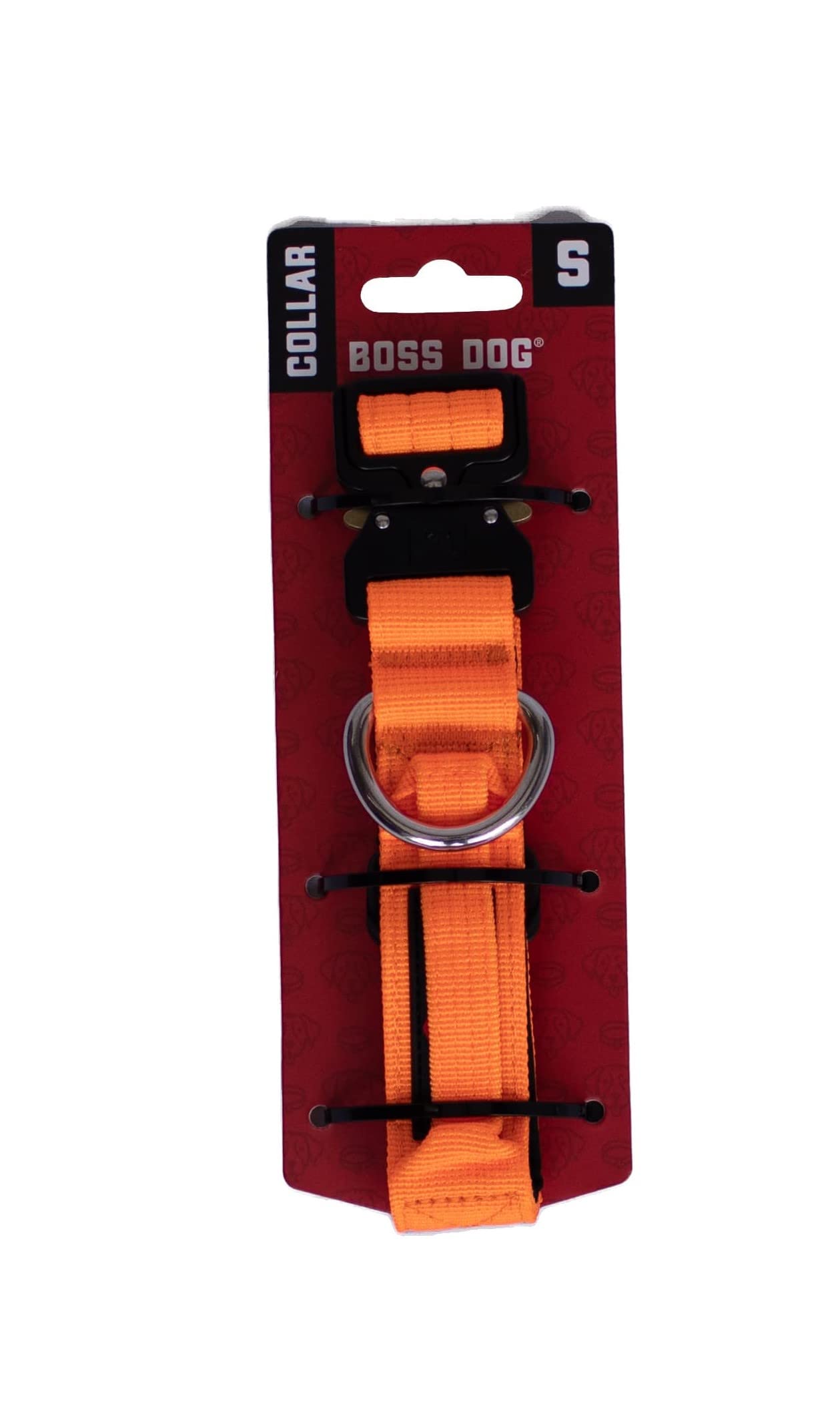 Boss Dog Tactical Collar, Hunter Orange, Small