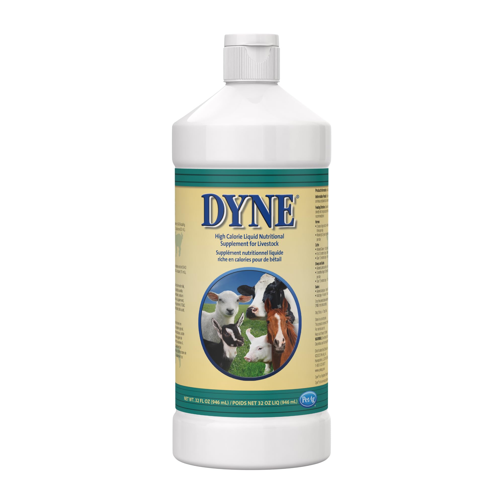 PetAg Dyne High Calorie Liquid for Livestock, 32 oz