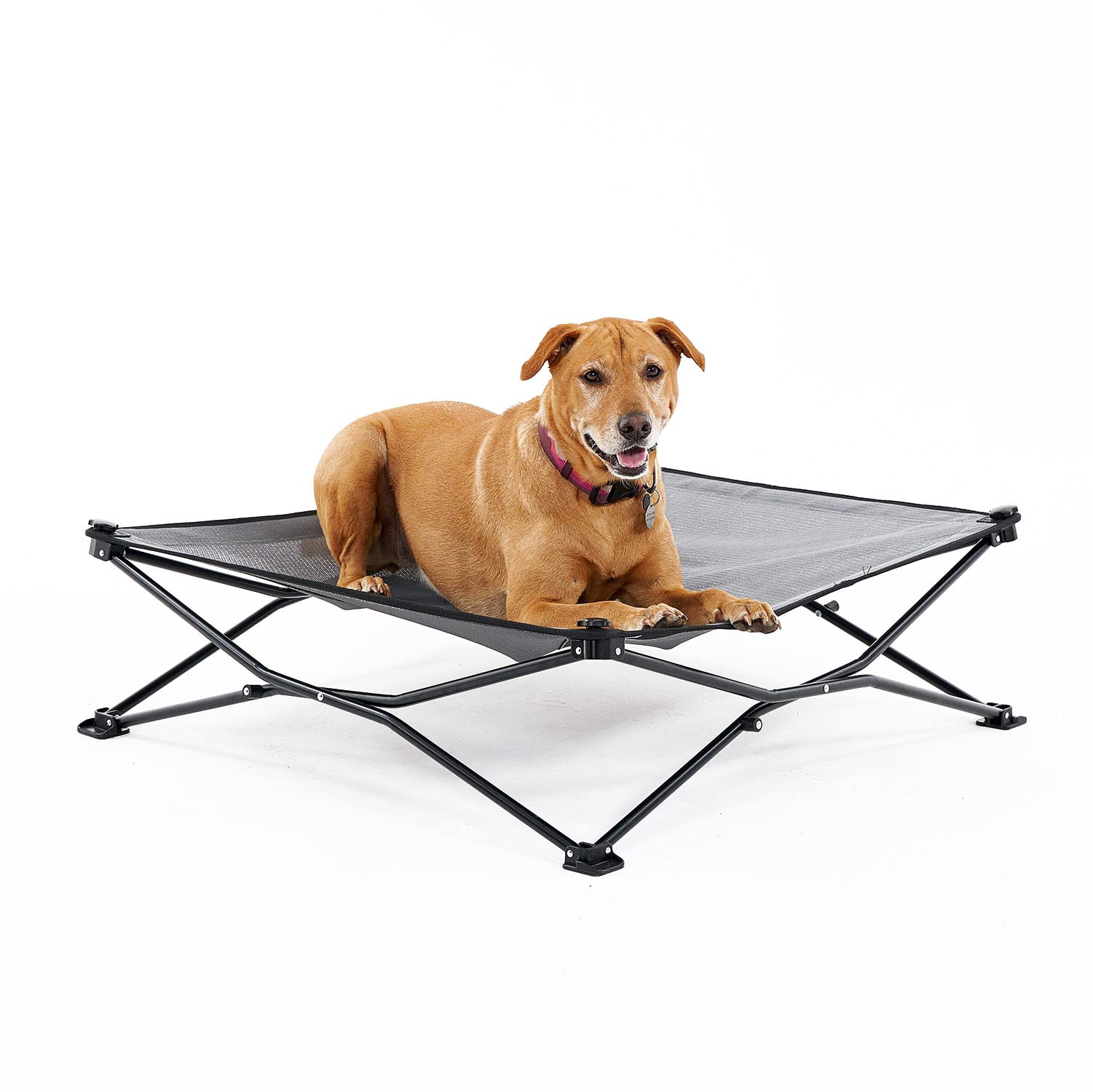 On The Go Pet Bed - Steel Grey - Large (36'' 36'')