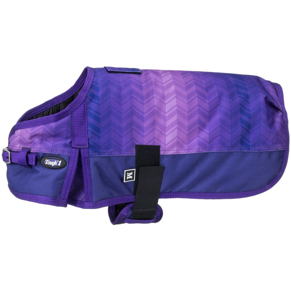 Tough1 1200D Chevron Dog Blanket Purple Medium
