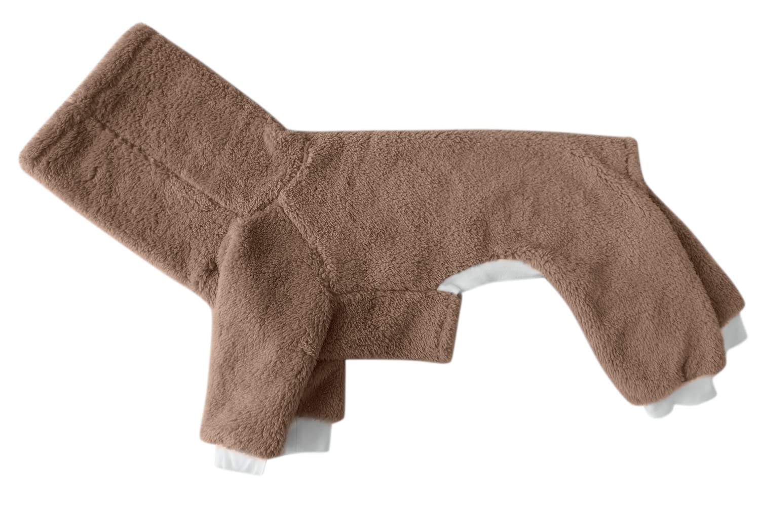 Esobo Winter Dog Coat Jacket - Warm Four-Legged Sweater for Small Medium Large Dogs, X-Small, Brown