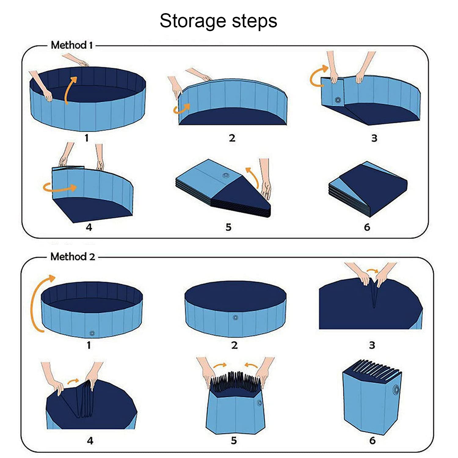 Lxiyu Upgraded Foldable Dog Pet Swimming Pool Plastic Children'S Padding Pool Bathtub Large Small Dogs Outdoor Leak-Proof Collap