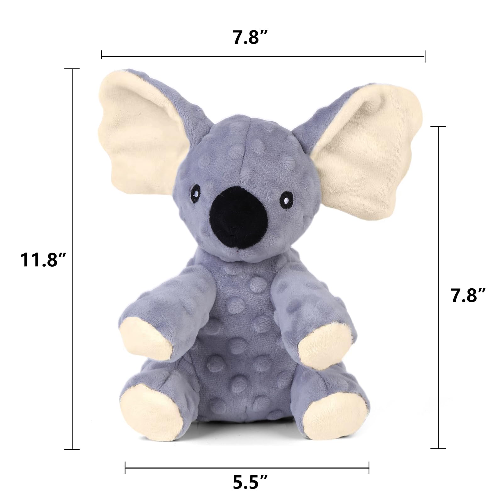 Blnboimrun Dog Toys Stuffed Dog Plush Toys Koala Dog Squeaky Toys With Crinkle Paper Chew Toys For Large And Medium Dogs Puppy
