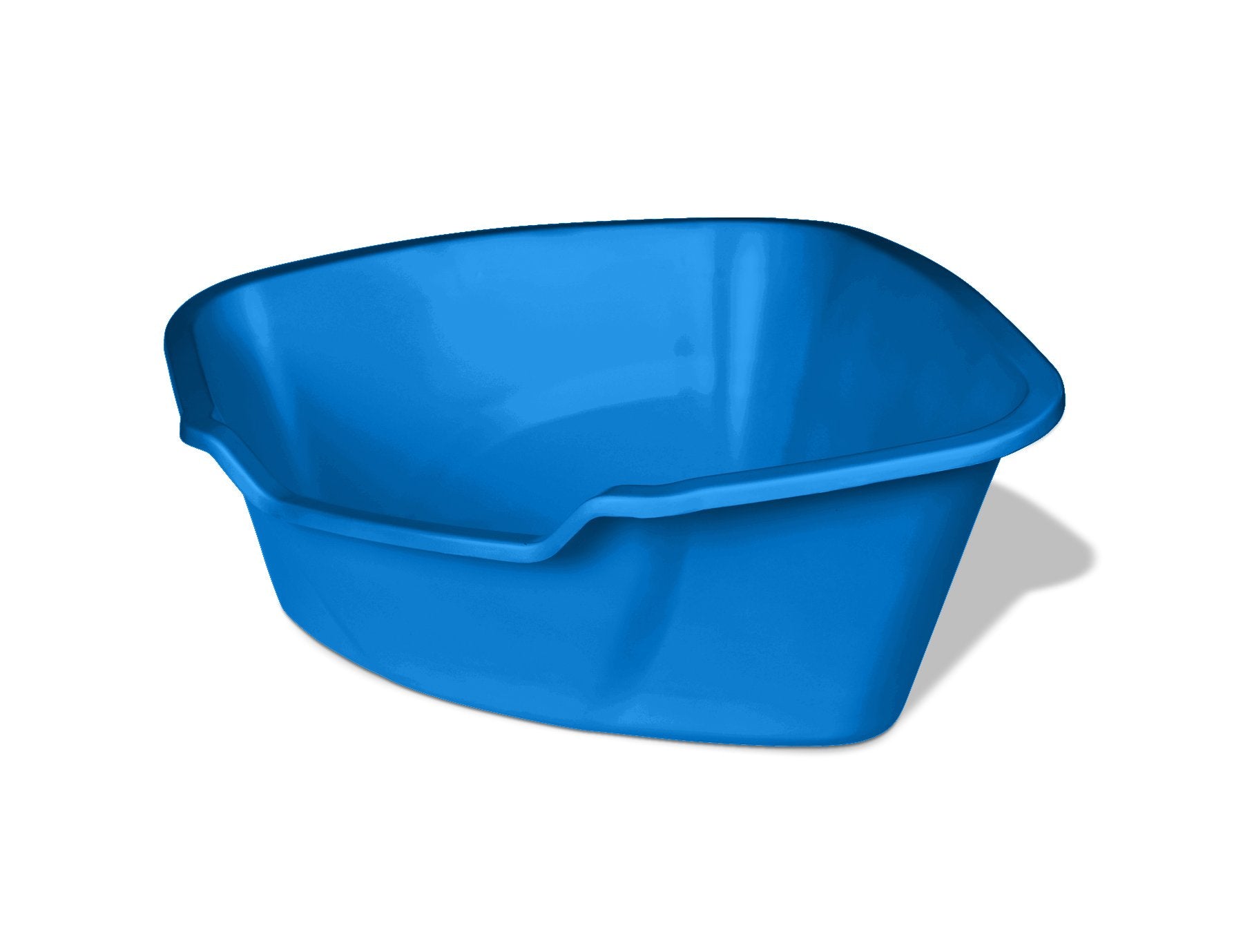 Van Ness Corner High Sides Cat Litter Pan, Large, Blue