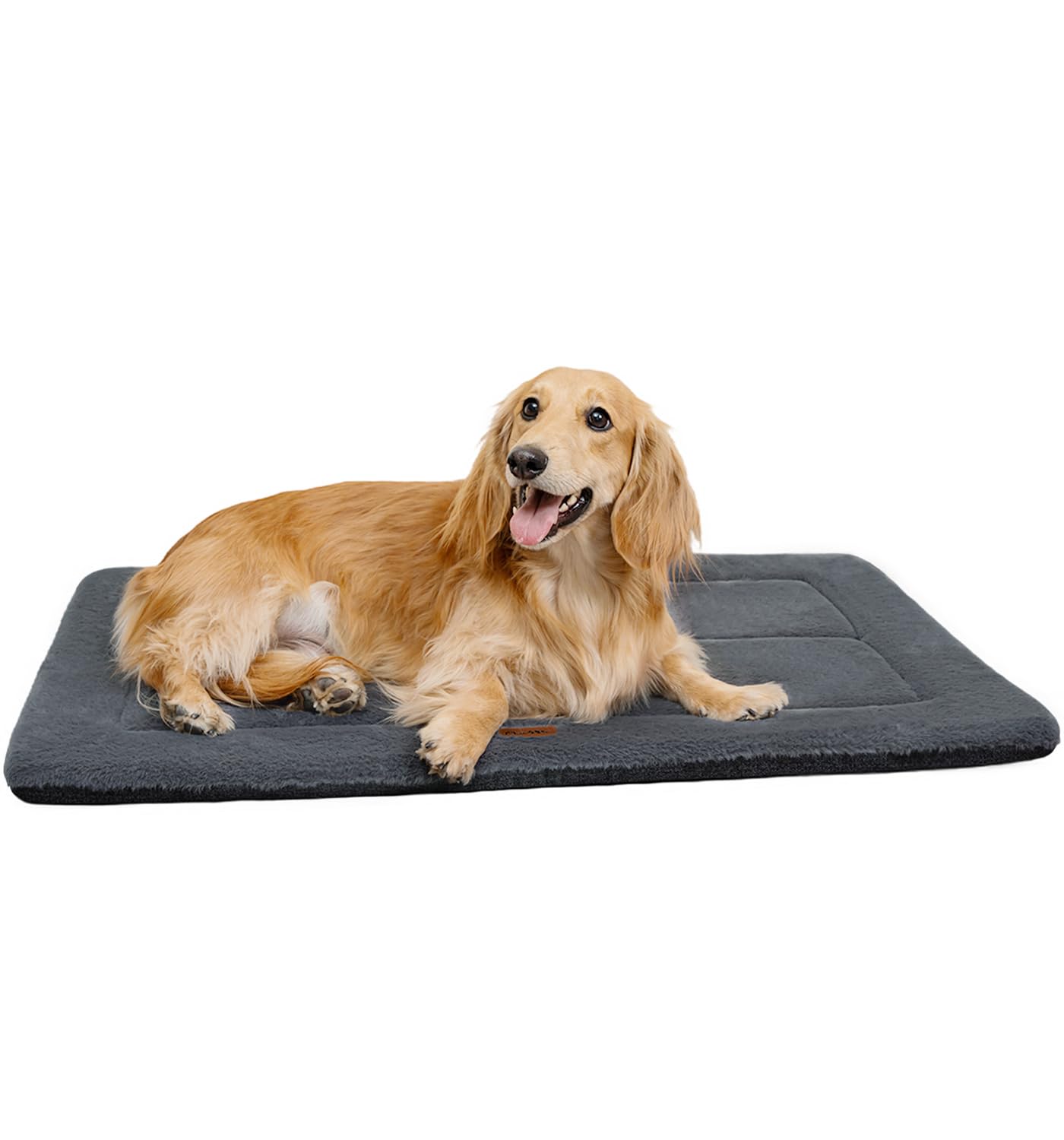 Made4Pets Dog Crate Pad Bed for Medium Large Dogs, Washable & Reversible, Anti-Slip Kennel Mat for Cozy Sleeping, Soft Fluffy Do