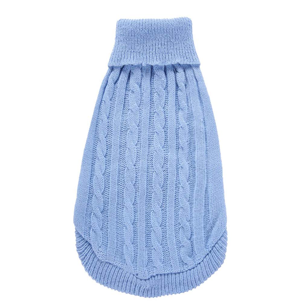 Dog Sweater, Warm Pet Sweater, Dog Sweaters For Small Dogs Medium Dogs Large Dogs, Cute Knitted Classic Cat Sweater Dog Clothes Coat For Girls Boys Dog Puppy Cat (Xx-Small, Light Blue)