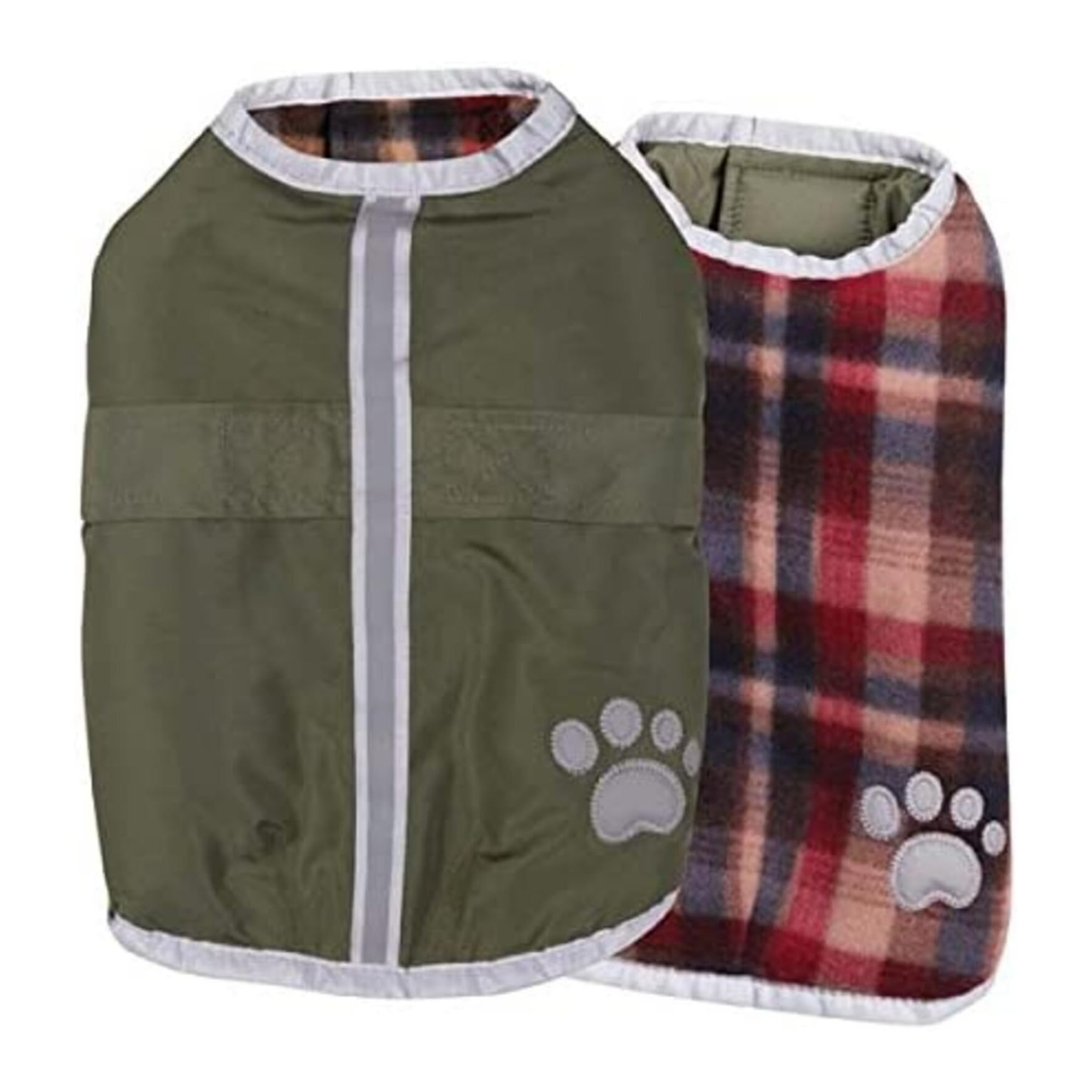 Zack & Zoey Polyester Noreaster Dog Blanket Coat, Small, Chive