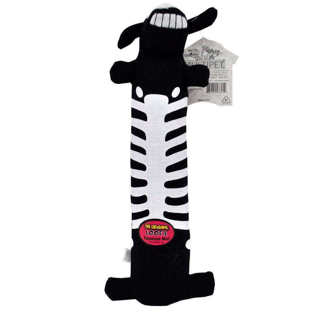 Multipet Loofa Skeleton 12'' Dog Toy