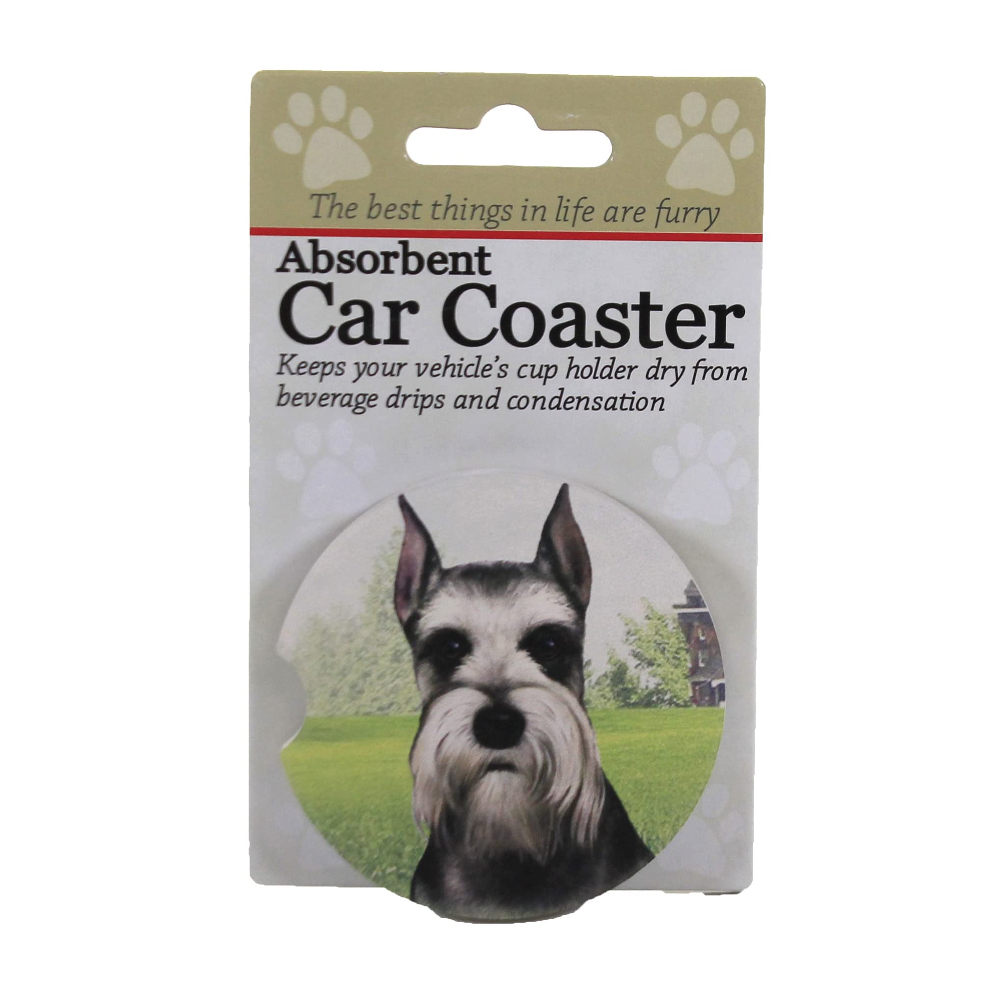 E&S Pets Schnauzer Coaster, 3'' X 3''