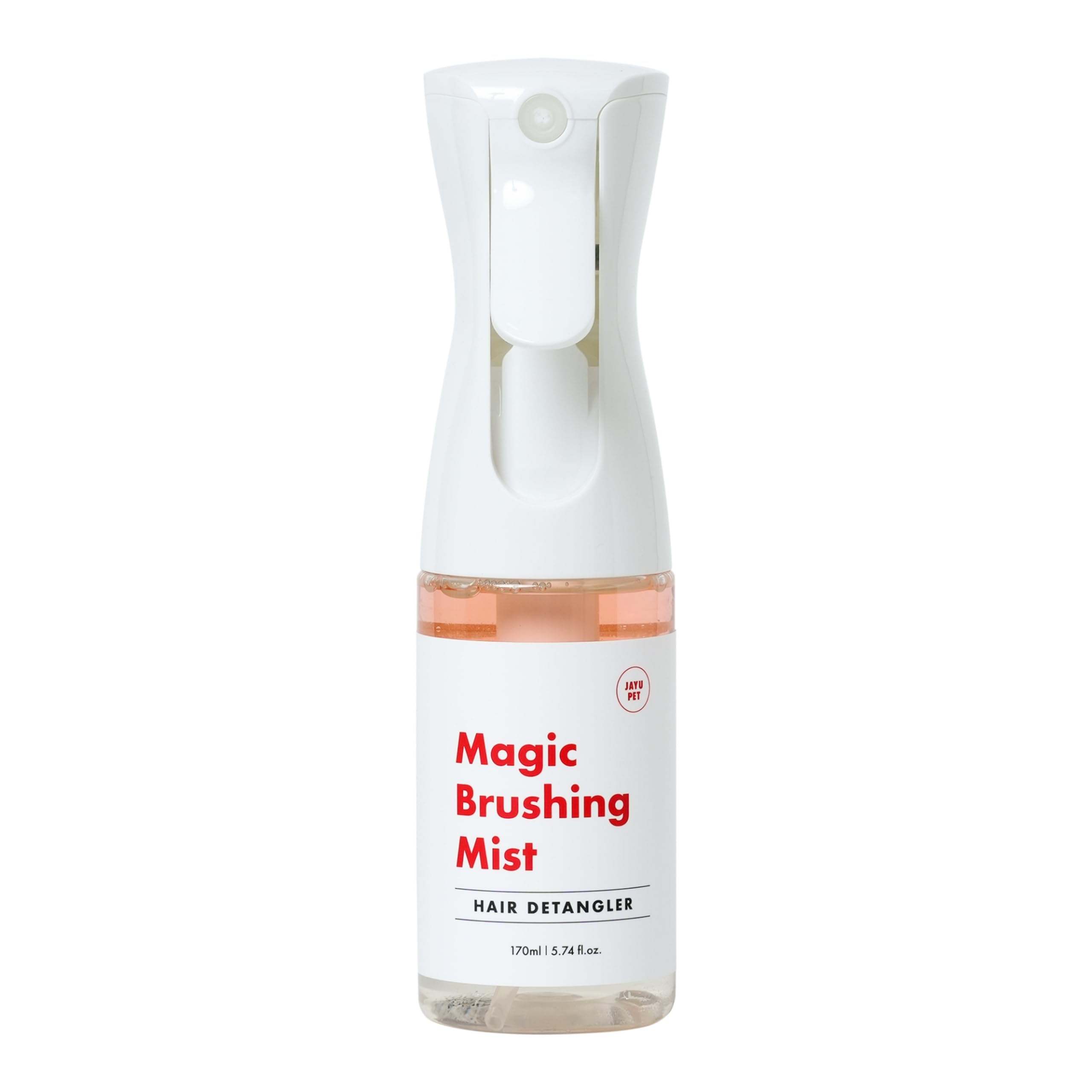 Jayu Pet Magic Brushing Mist - Fur Detangler & Dematting Solution, Hypoallergenic Deodorizer, Conditioner & Itch Relief, Shining