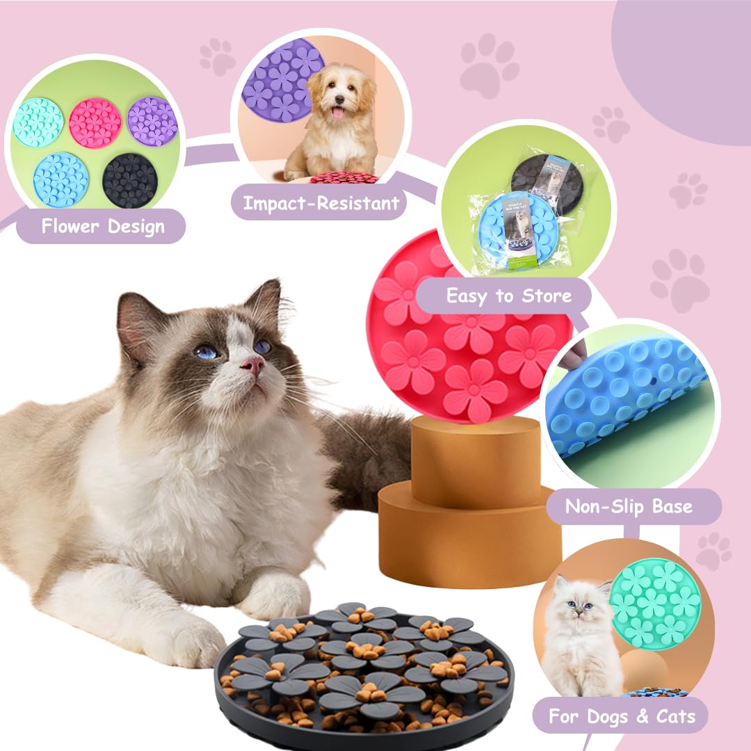 Cigarlemon Dog Slow Feeder Bowl, Innovative Snuffle Feeders for Dogs, Non-Toxic & Durable Pet Slow Feeder with Treat Hiding Spot