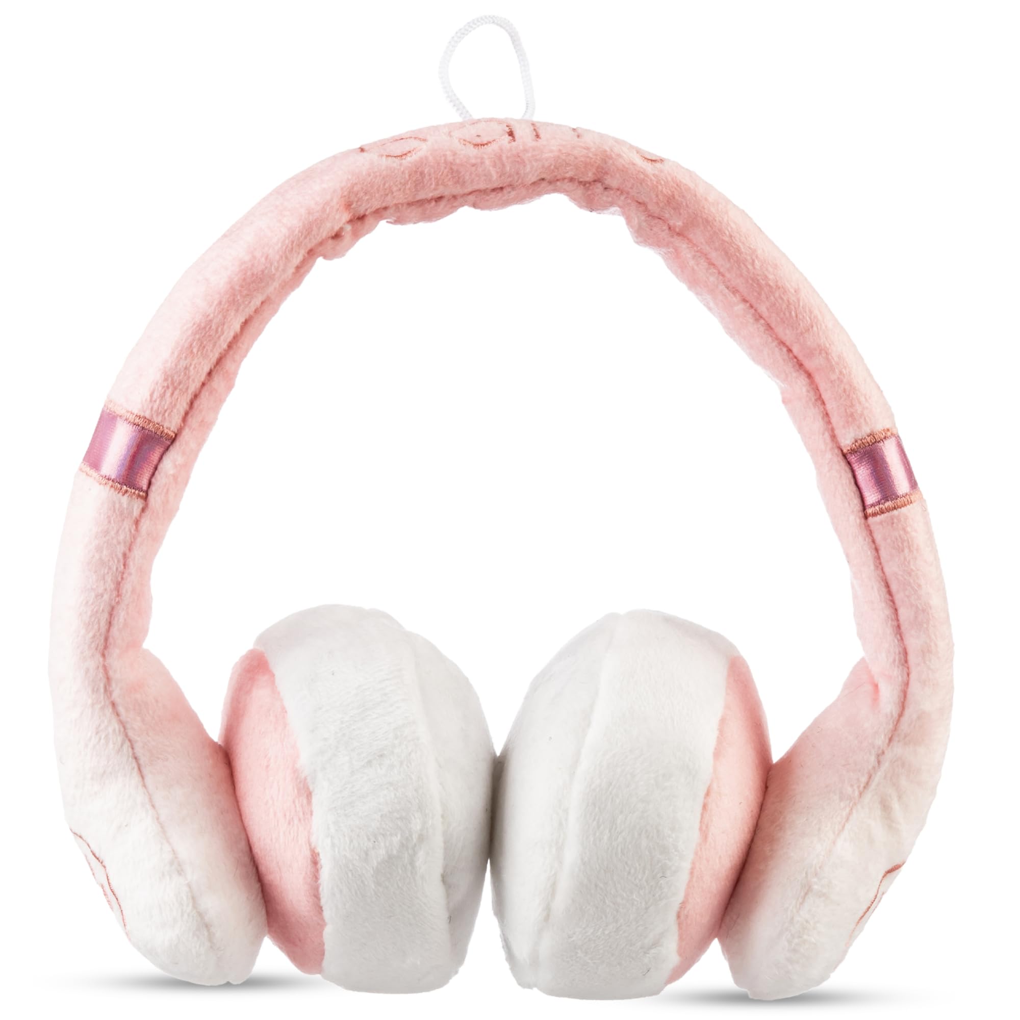 Haute Diggity Dog Barks Headphones Plush Dog Toy for Small, Medium & Large Dogs, Interactive Funny Parody Squeaky Toys, Soft, Du