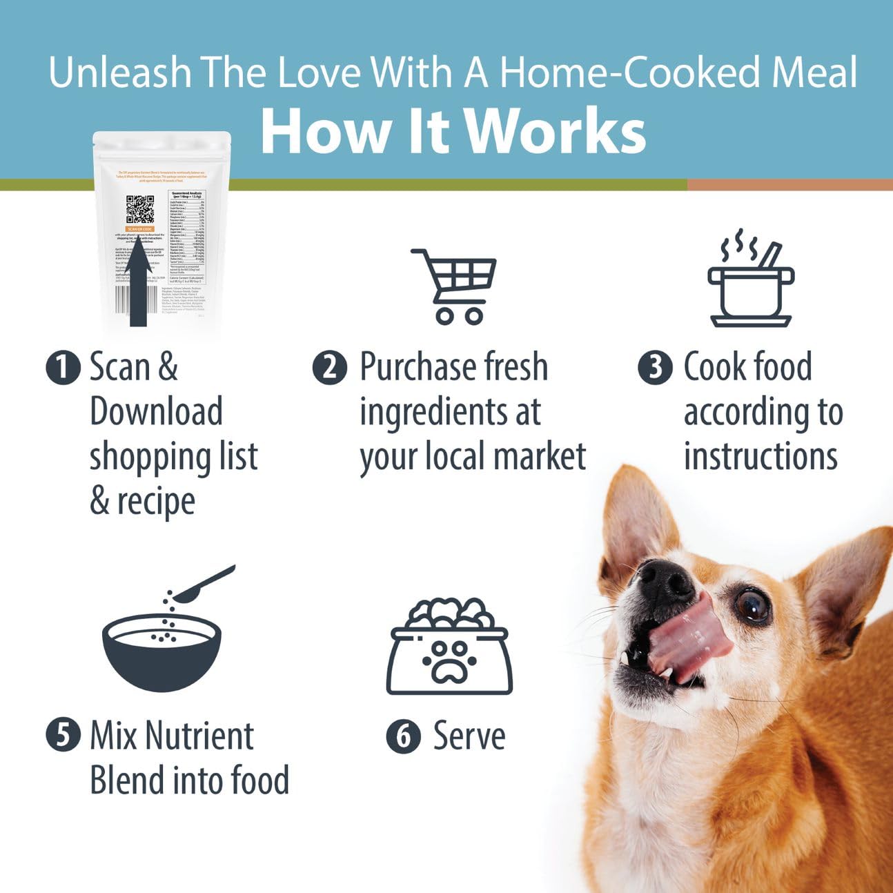JustFoodForDogs DIY Turkey & Whole Wheat Macaroni Recipe, 4.02 oz, Nutrient Blend for Homemade Dog Food, Model 961026020