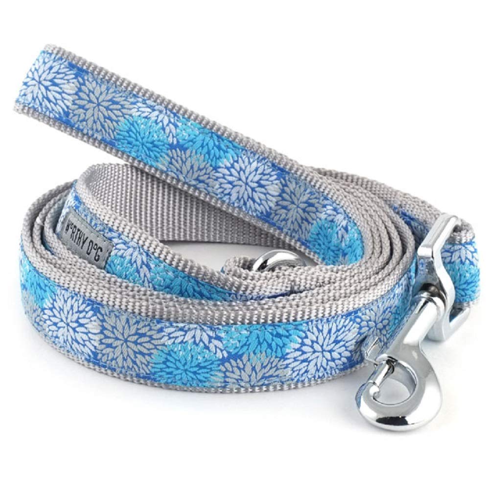The Worthy Dog Mum'S The Word Dog Leash, Durable And Comfortable Nylon Webbing, Leashes For Walking, Fits Large Size Dogs, Blue