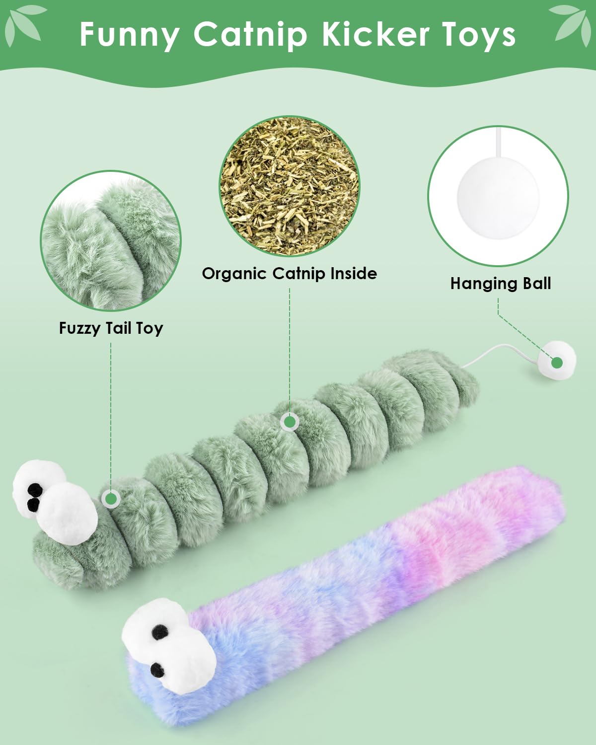 Bissap 20 Pcs Silvervine Chew Sticks For Cats, Catnip Chew Ropes Cat Toys For Indoor Cat Kitten Teeth Grinding Interactive Feath