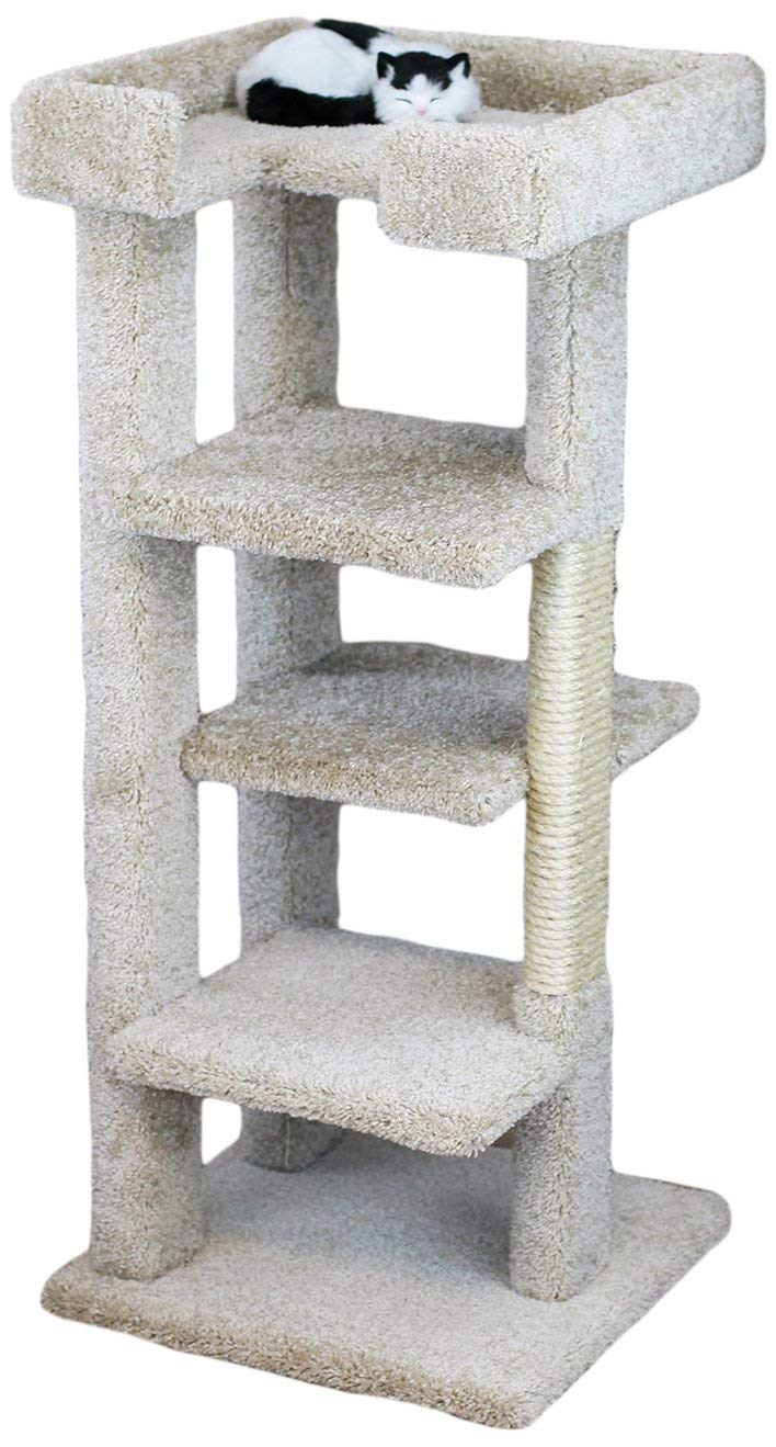 New Cat Condos 120008-Beige 4 Level Large Cat Tree