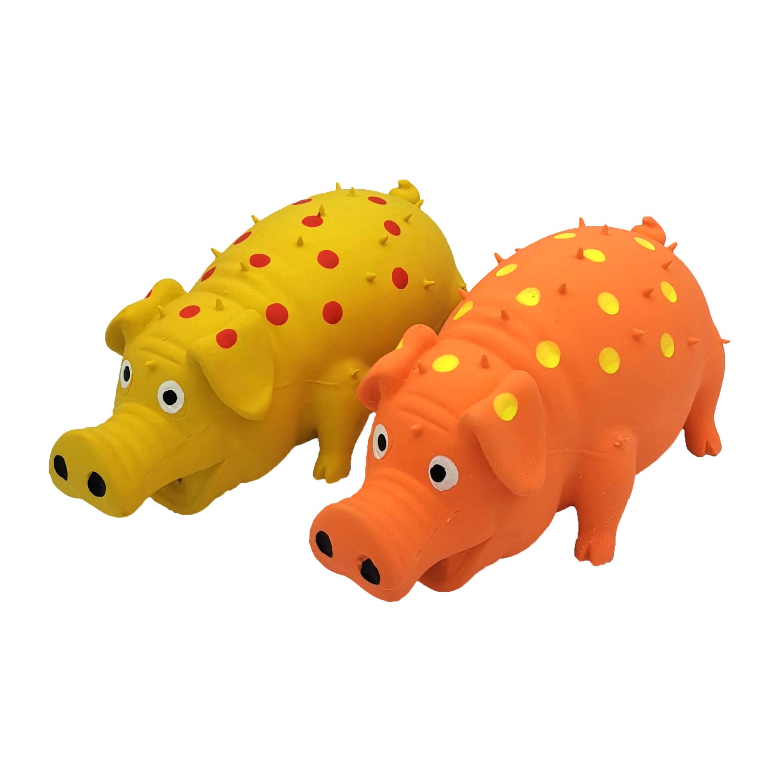 Hoiasem 2 Pack Latex Pig Dog Toys That Oinks For Small Medium Large Dogs