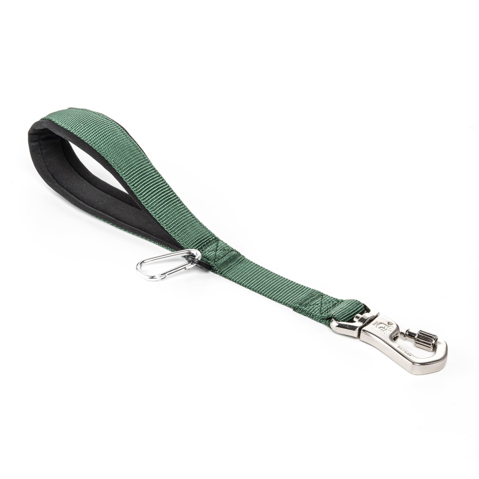 Tspro Dog Training Leash With Sturdy Metal Buckle, 14 Inches Short Leash For Large Dogs, Comfortable Padded Handle (Green)