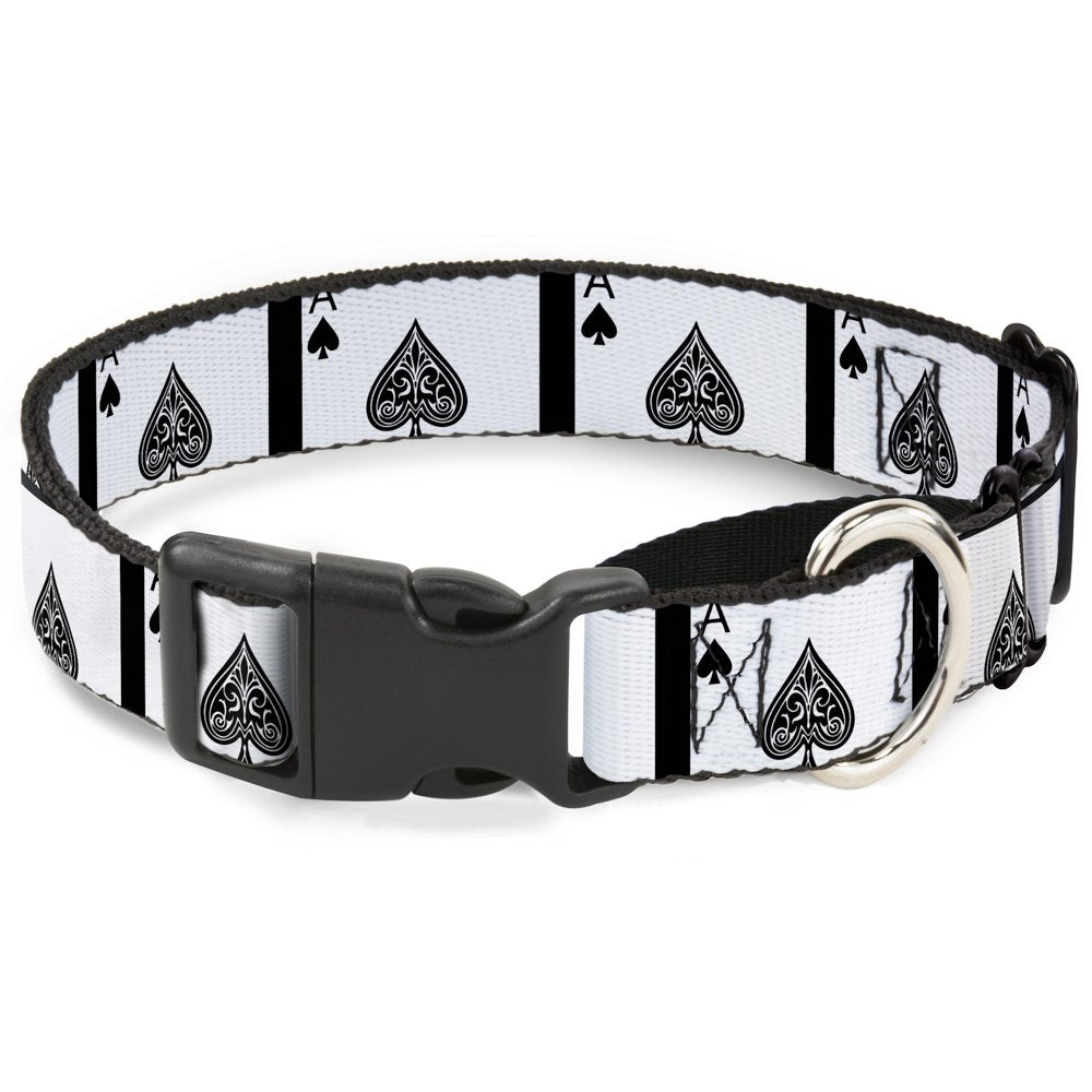 Buckle-Down Ace Of Spades Martingale Dog Collar, 1.5' Wide-Fits 16-23' Neck-Medium