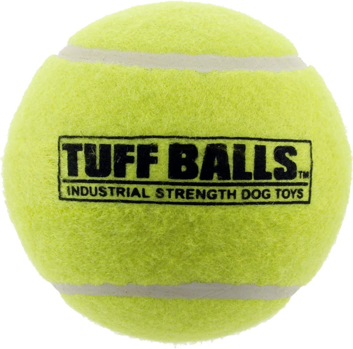 PetSport Jr. Tuff Ball Dog Toy NonToxic Tennis Ball Toy for Puppies and Adult Dogs Made with Natural Rubber, Perfect for Heavy 