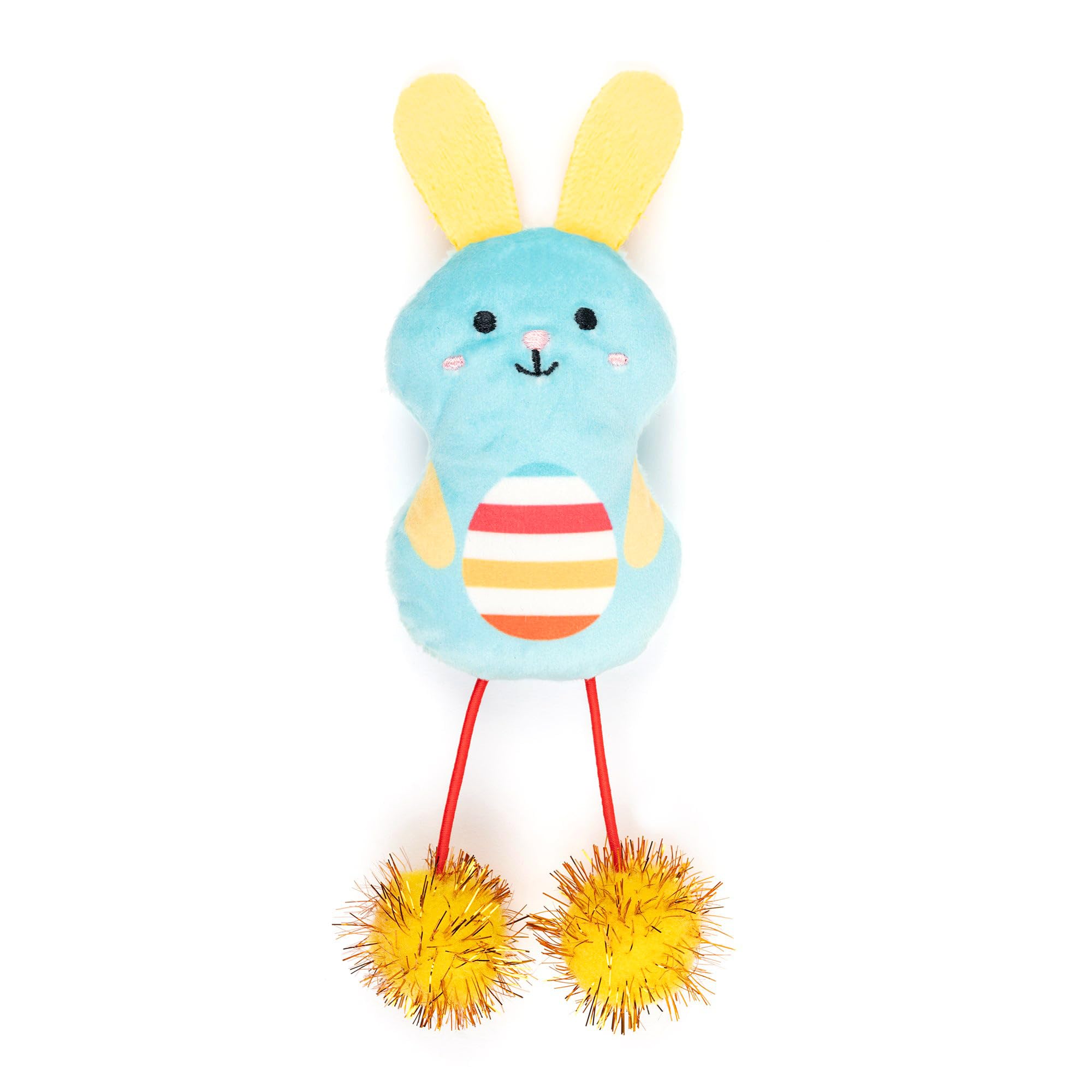 Huft Hoppity Plush Cat Toy With Catnip  Multicolor | Soft, Lightweight & Fun Catnip Toy For Indoor Cats | Stimulating Play Toy