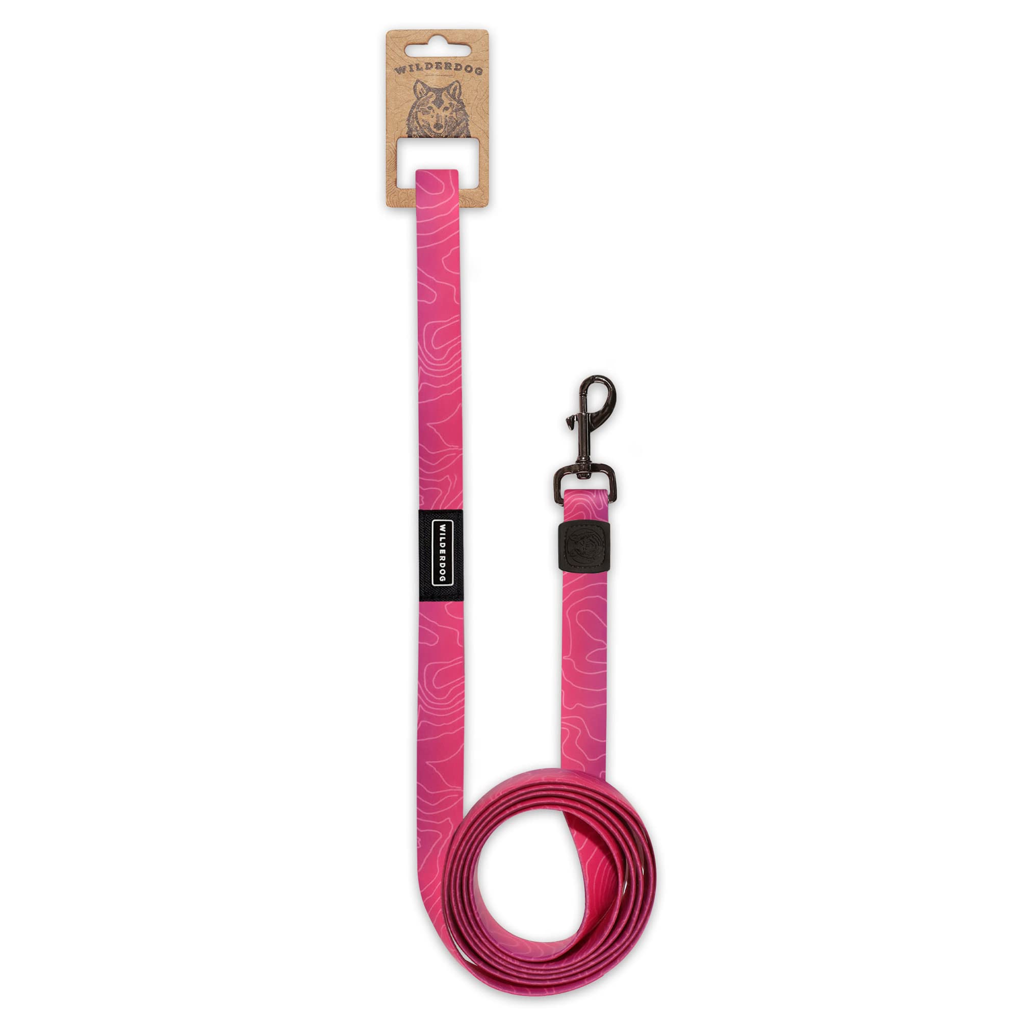 Wilderdog Waterproof Dog Leash - Repels Water & Dirt - 6Ft - Plum - 1Ct