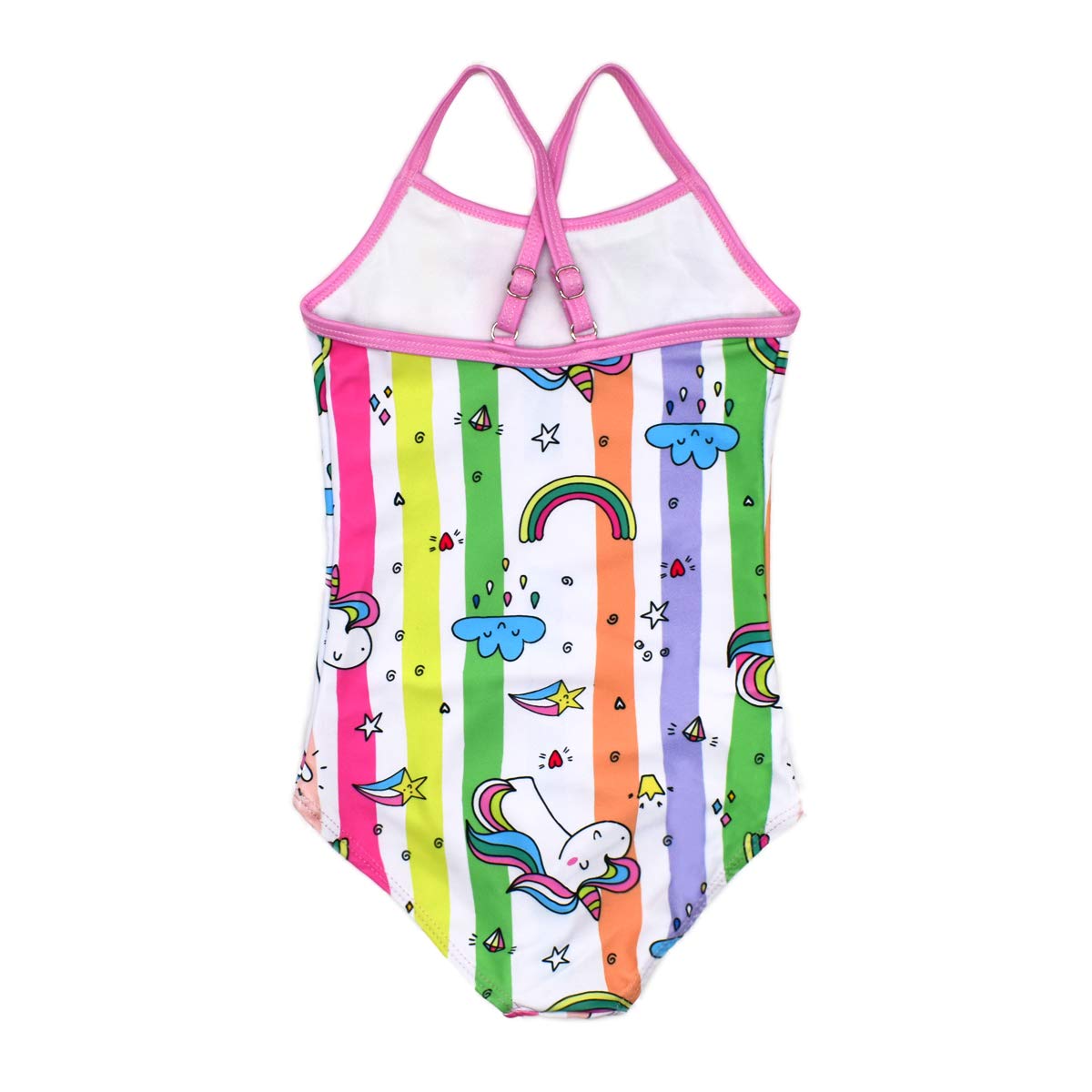 Big Girls One Pieces Swimsuit Cute Swimwear Bathing Suits Unicorn 8T