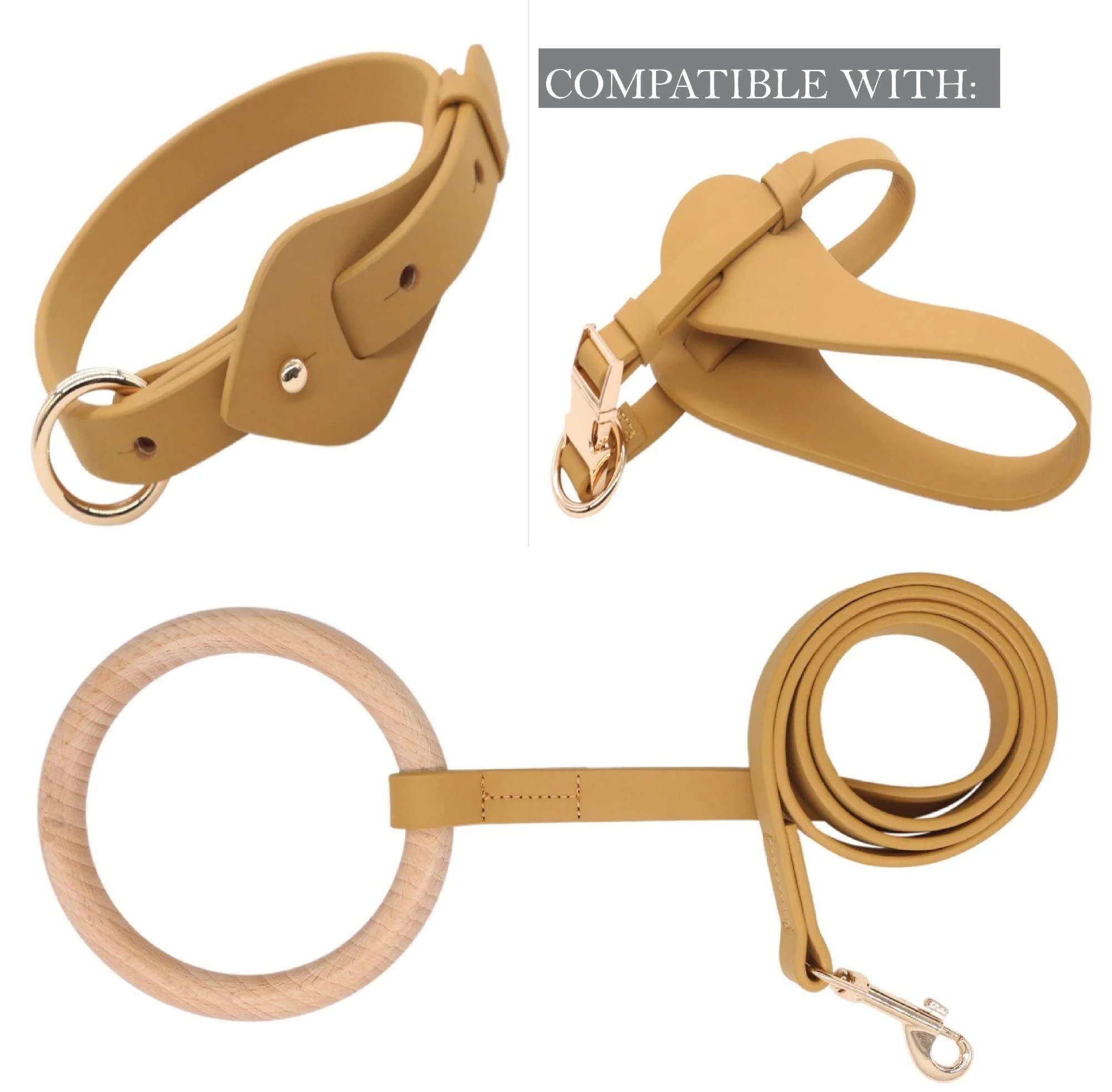Pet Life Ever-Craft Boutique Series Adjustable Designer Leather Dog Collar, Sm, Brown