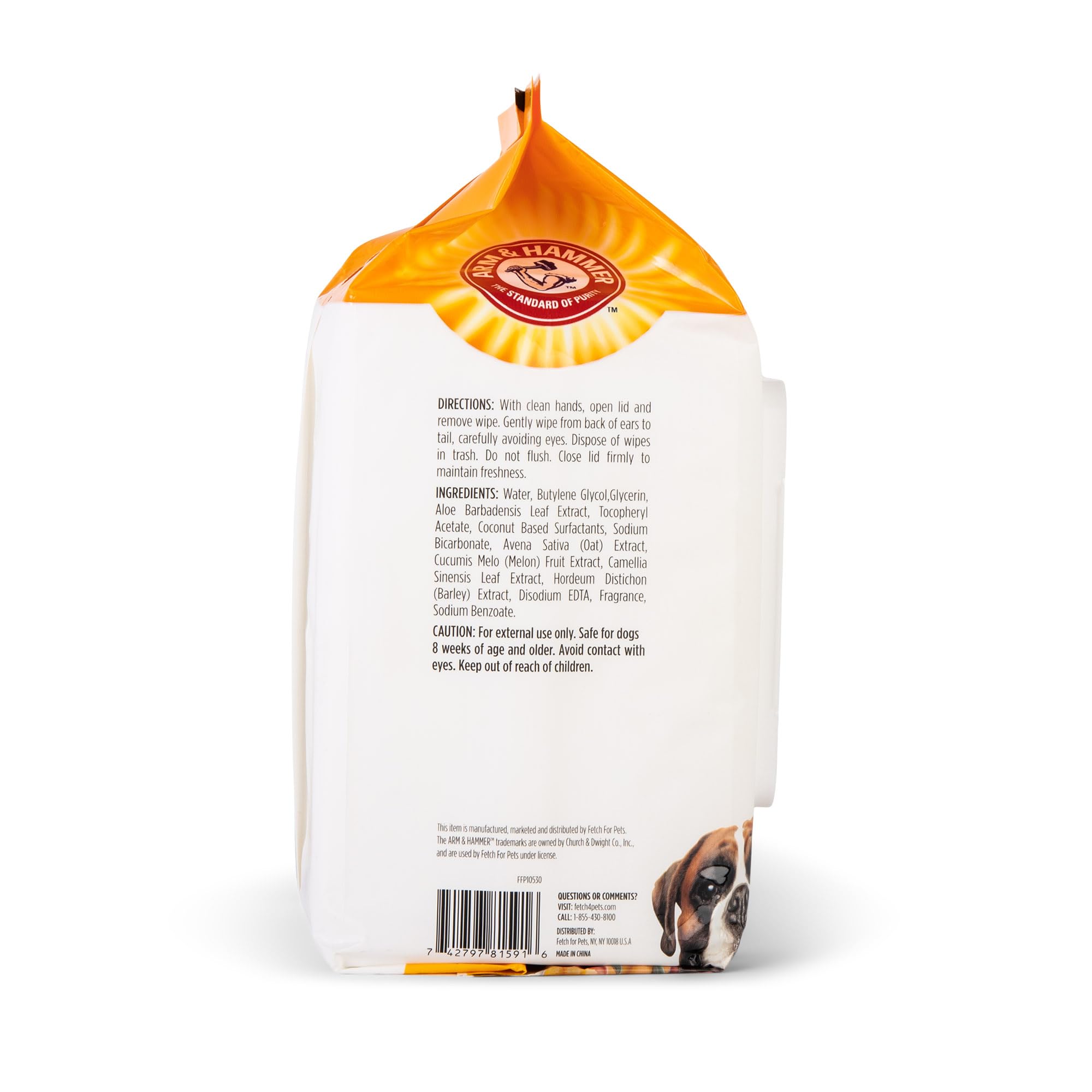 Arm & Hammer For Pets Heavy Duty Multipurpose Bath Wipes For Dogs | All Purpose Dog Wipes Remove Smell & Refresh Skin For Pets| Fruity Mango, Hundred Count - 3 Pack Of Pet Wipes