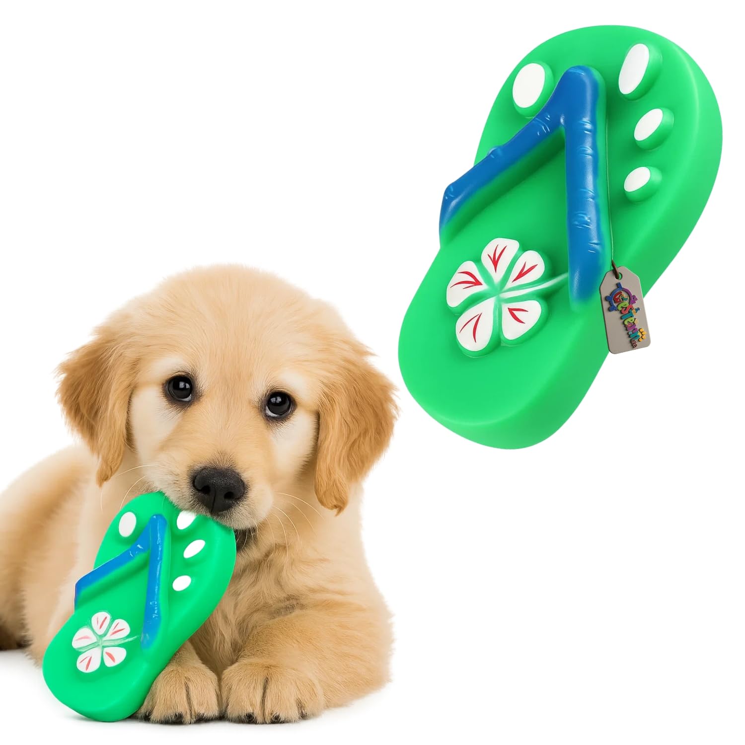 Western Era Slipper Shaped Dog Squeaky Toy | Chewable Pet Toy With BuiltIn Sounder For Dogs | Interactive Fun, Playful Shoe Sty