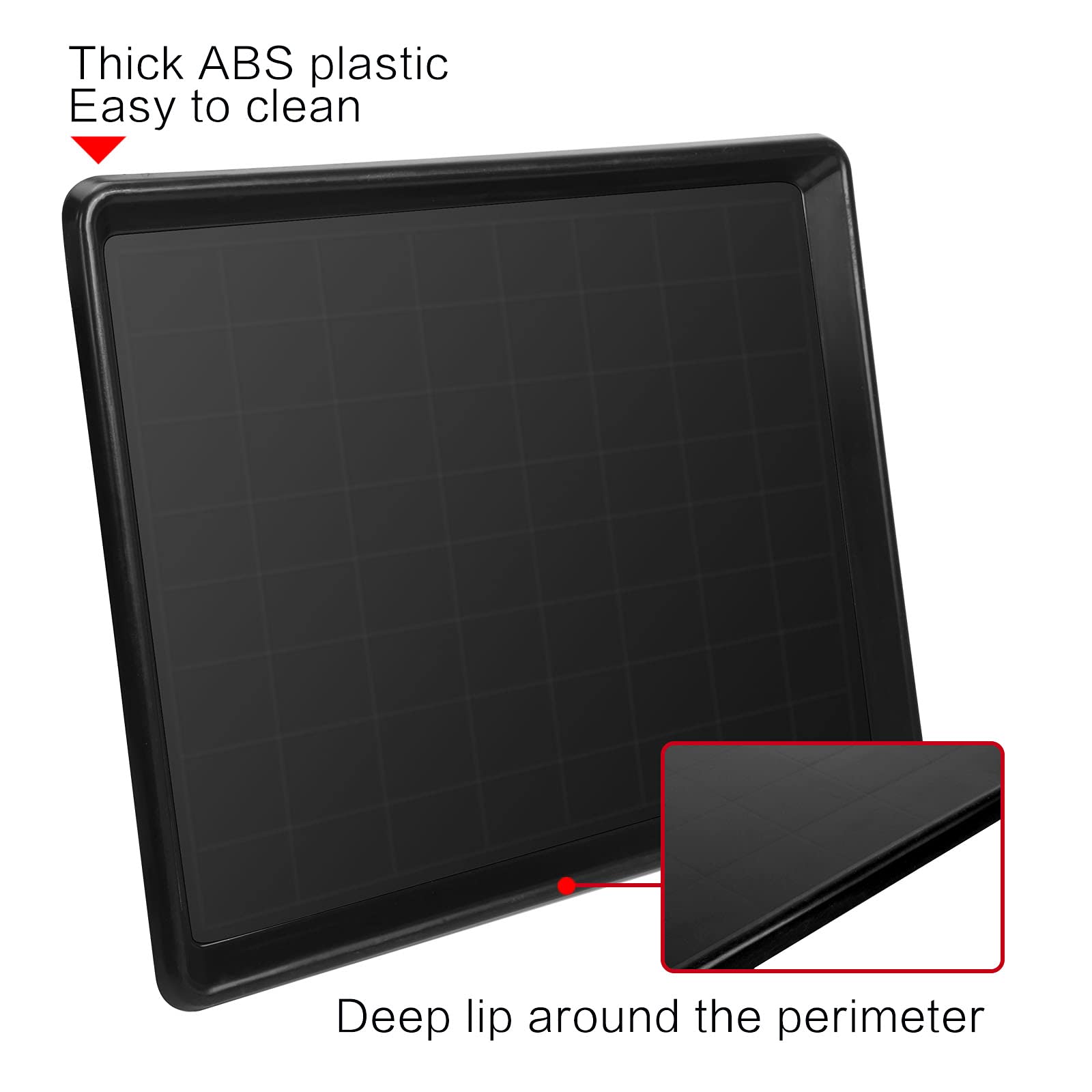 Confote 2 Piece 27inch Replacement Tray for Dog Crate Pans Plastic Bottom Pan Multi-Purpose Boot Mat Tray Indoor Outdoor Waterpr
