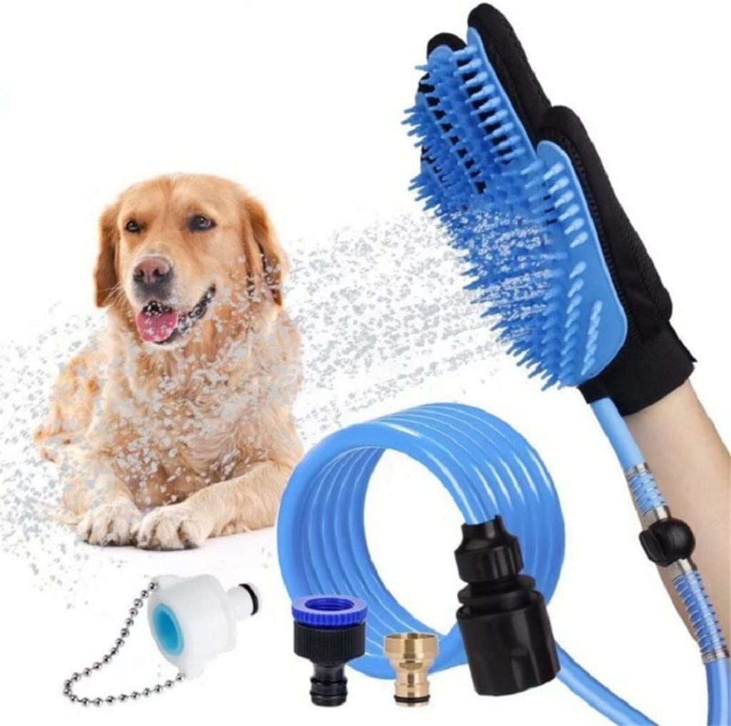 Citaaz Shower Sprayer And Scrubber InOne Pet Bathing Tool With Gloves For Tub And Outdoor Garden Hose Pipe For Dog Cat