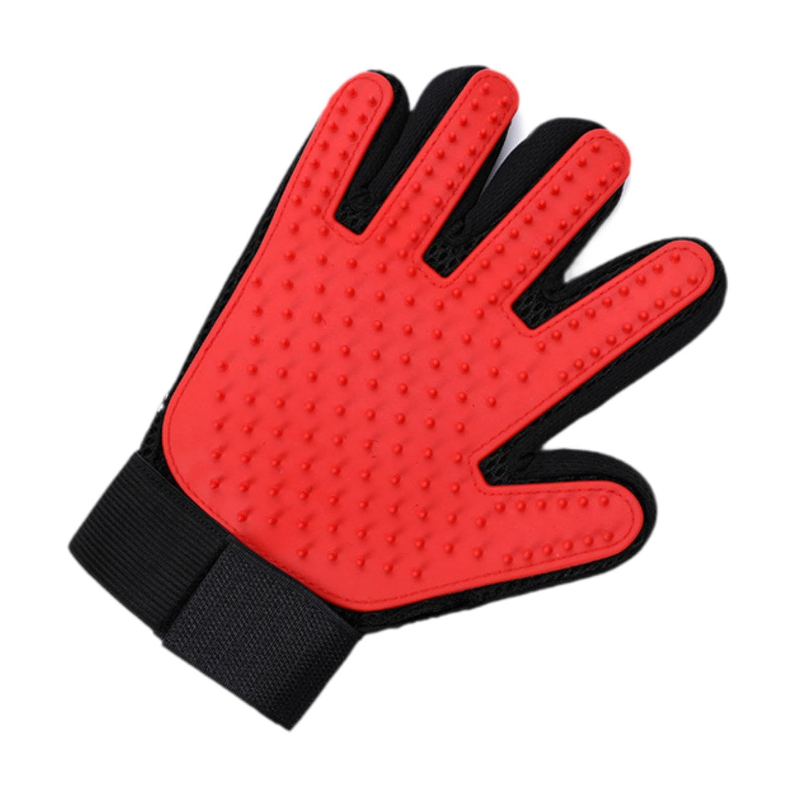 Calandis Dog Grooming Glove Right Hand Reusable Massage Mitt For Washing Cat Cleaning Red | Brushes, Combs & Rakes | Grooming | 