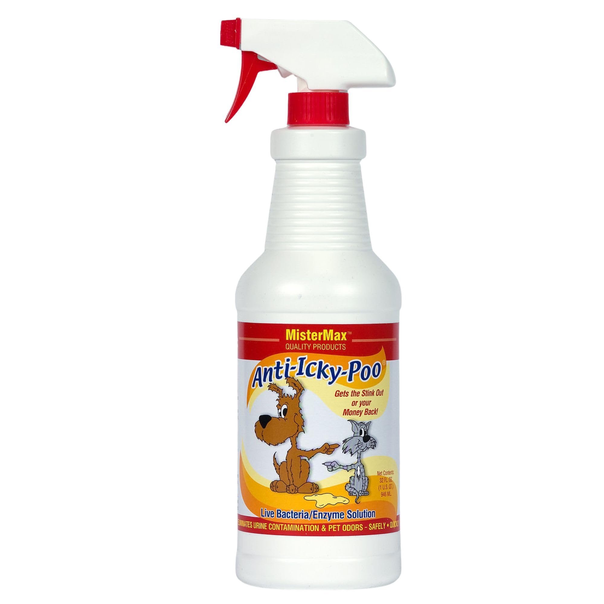 Mister Max Original Scent Anti Icky Poo Odor Remover, Quart Size