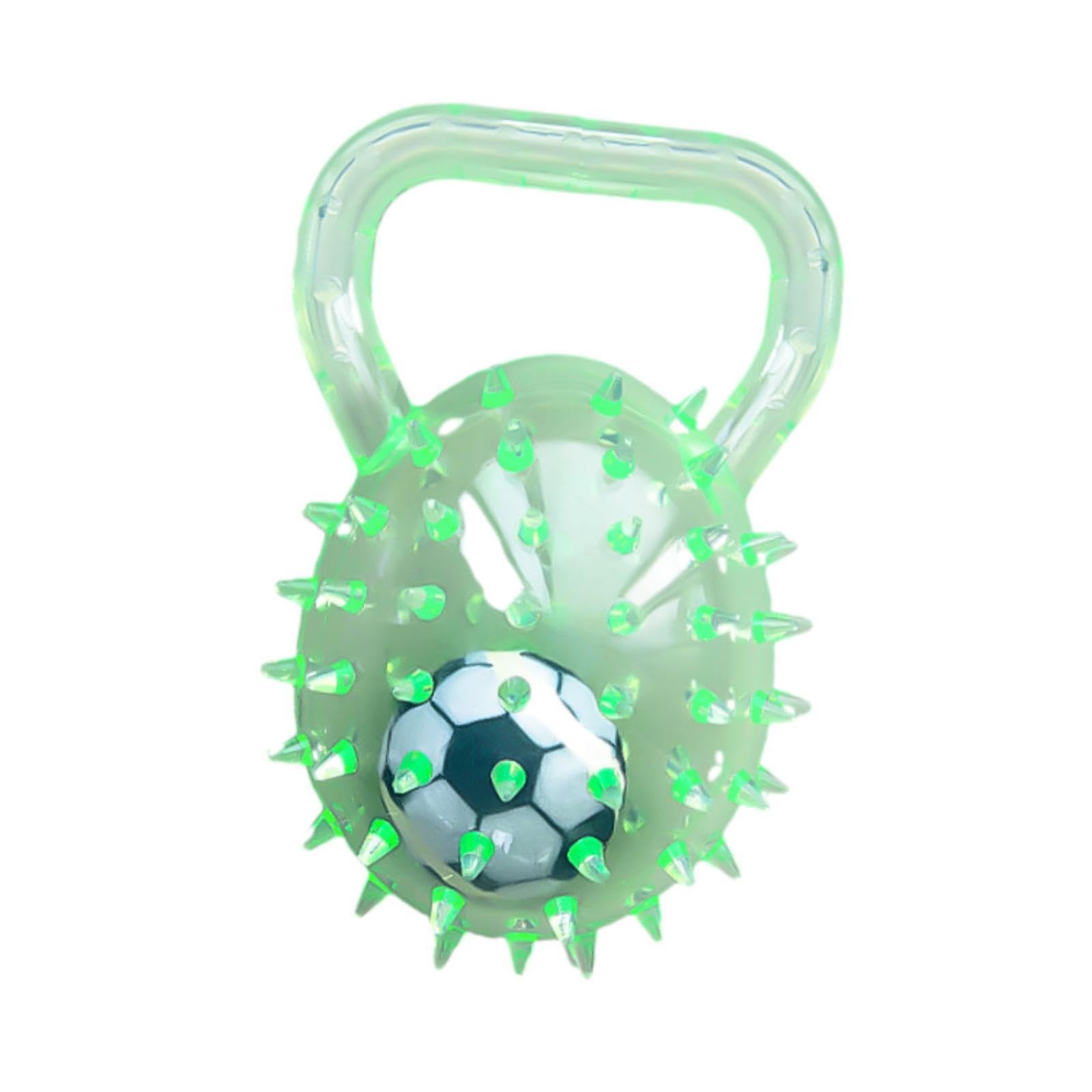 BNF Spiky Dog Chew Toy Chewable Toss Ball Game Reliable Interactive Squeaky Ball GreenPet Supplies/Dogs/Toys/Squeak Toys
