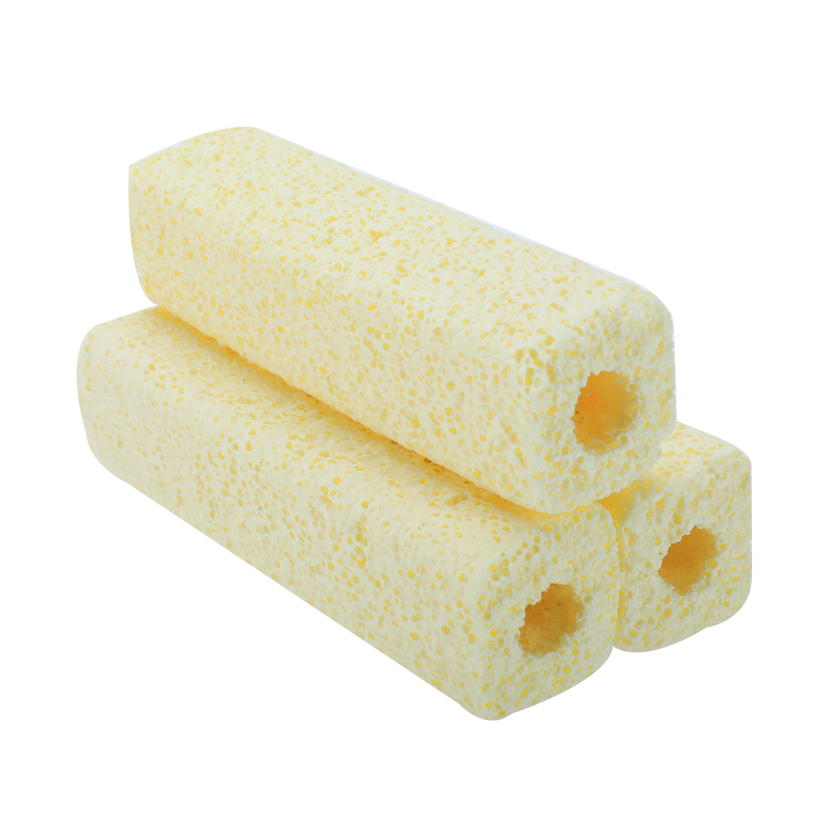 Realplus 3.8'' Long Large Aquarium Filter Media, 100Pcs Ceramic Bio Media Blocks For Sump Tank Pond Fish Tank