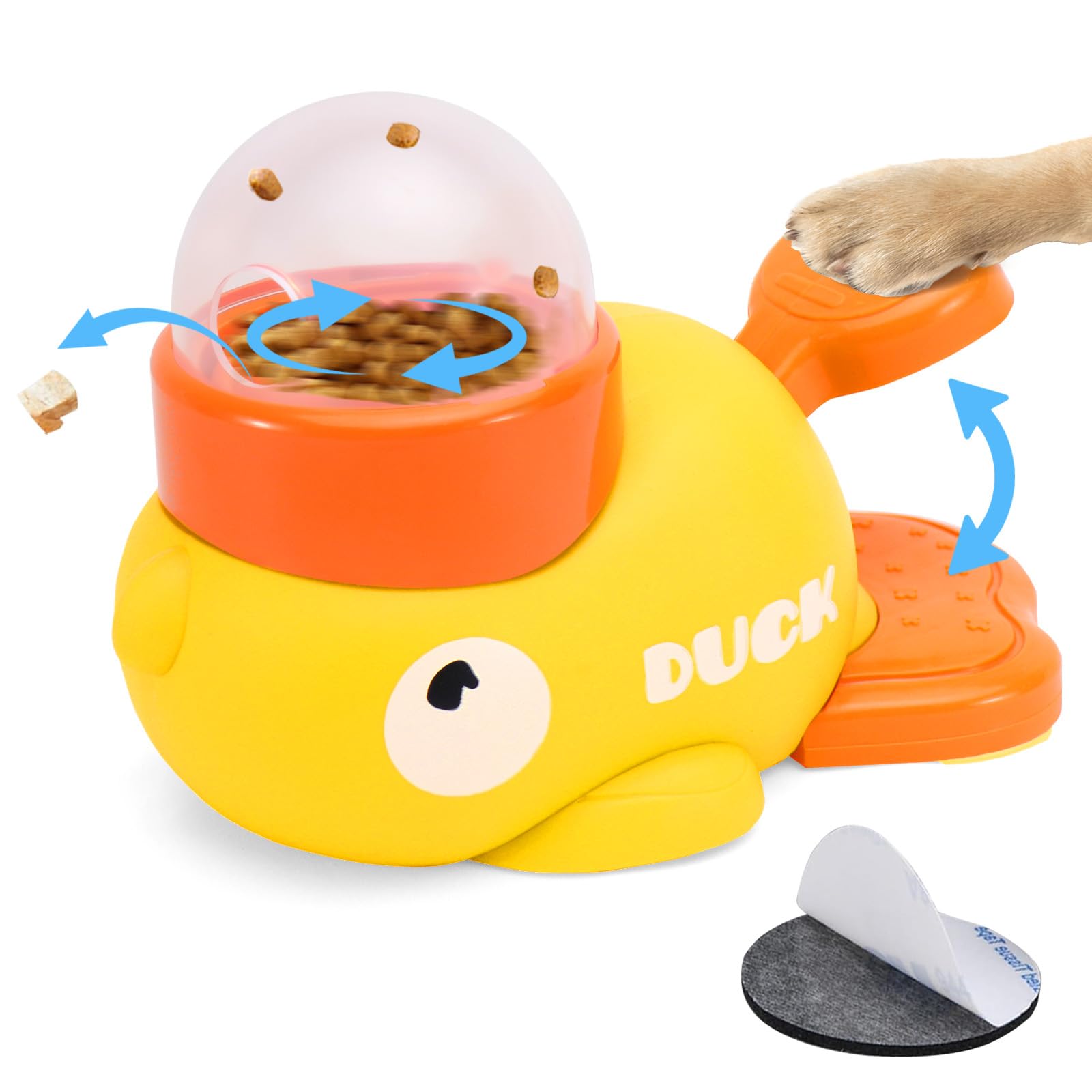 VOXGET Interactive Treat Dispenser Dog Toy, Duck Puzzle Treat Toy for Small Large Smart Cats Dogs IQ Training and Mental Stimula