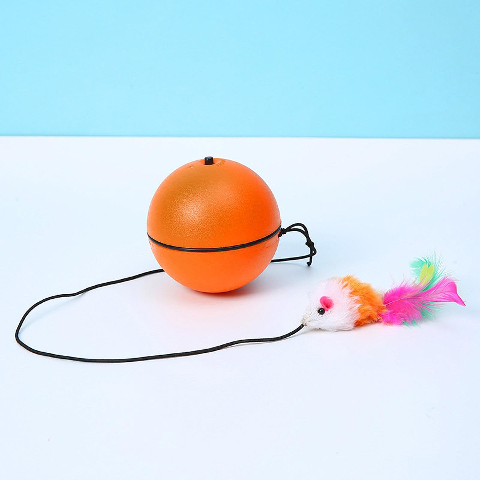 Calandis Automatic Rolling Interactive Ball Toys Avoidance Cat Ball For Training Gift Orange | Toys | Cat Supplies