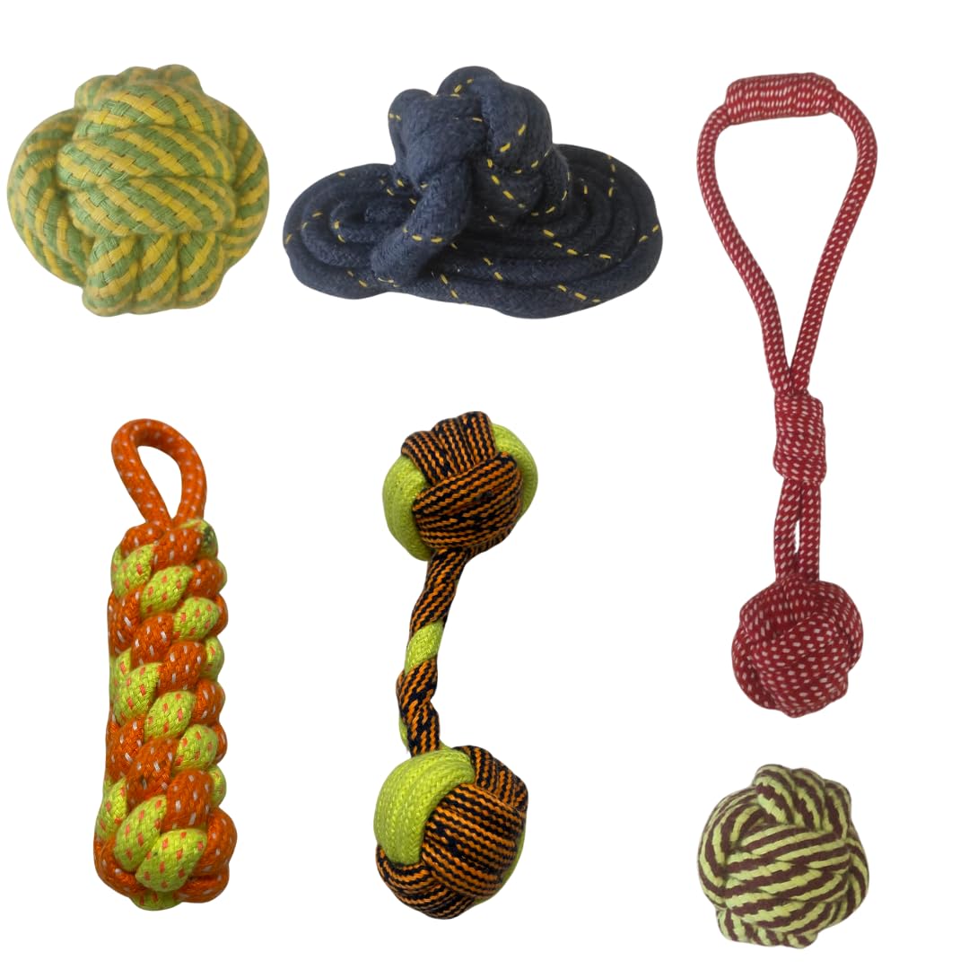 Healing Leaf Cotton Rope Toys | For Chewing, Teething, Playing & Training | All Breed & Sizes |Puppy, Small, Medium And Largw Do