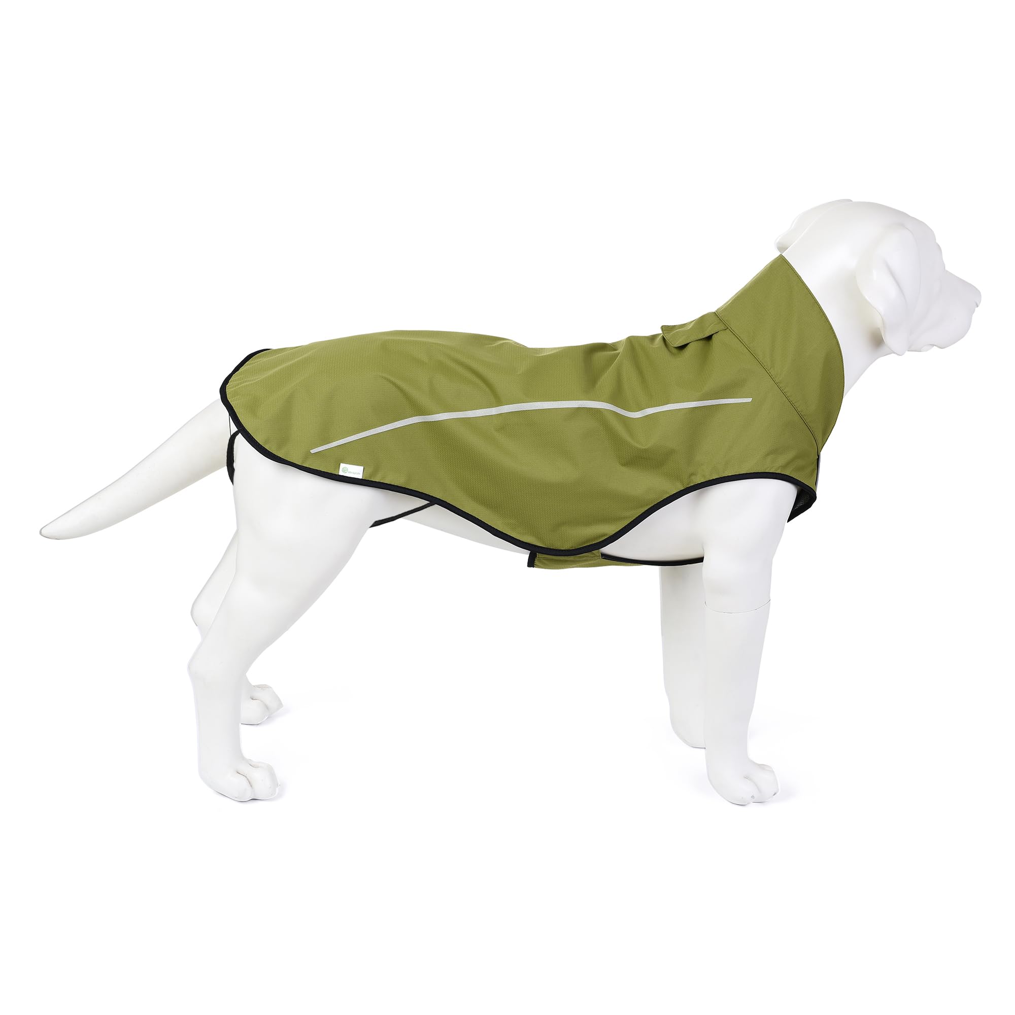 Mile High Life | Dog Raincoat | Adjustable Water Proof Pet Clothes | Lightweight Rain Jacket With Reflective Strip | Easy Step In Closure,New Lime Yellow,Small
