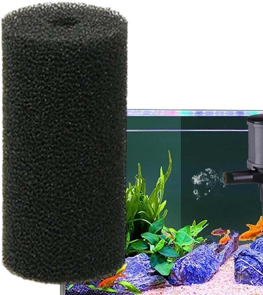 Sluswallow 5Pcs Black Aquarium Filter Sponges,Aquarium Pre-Filter Sponges Filter Intake Sponge Strainer Foam Guard Cover For Fre